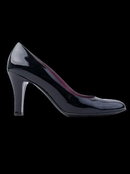 Excellent Bally Black Leather High-Heeled Shoes Size 38.5