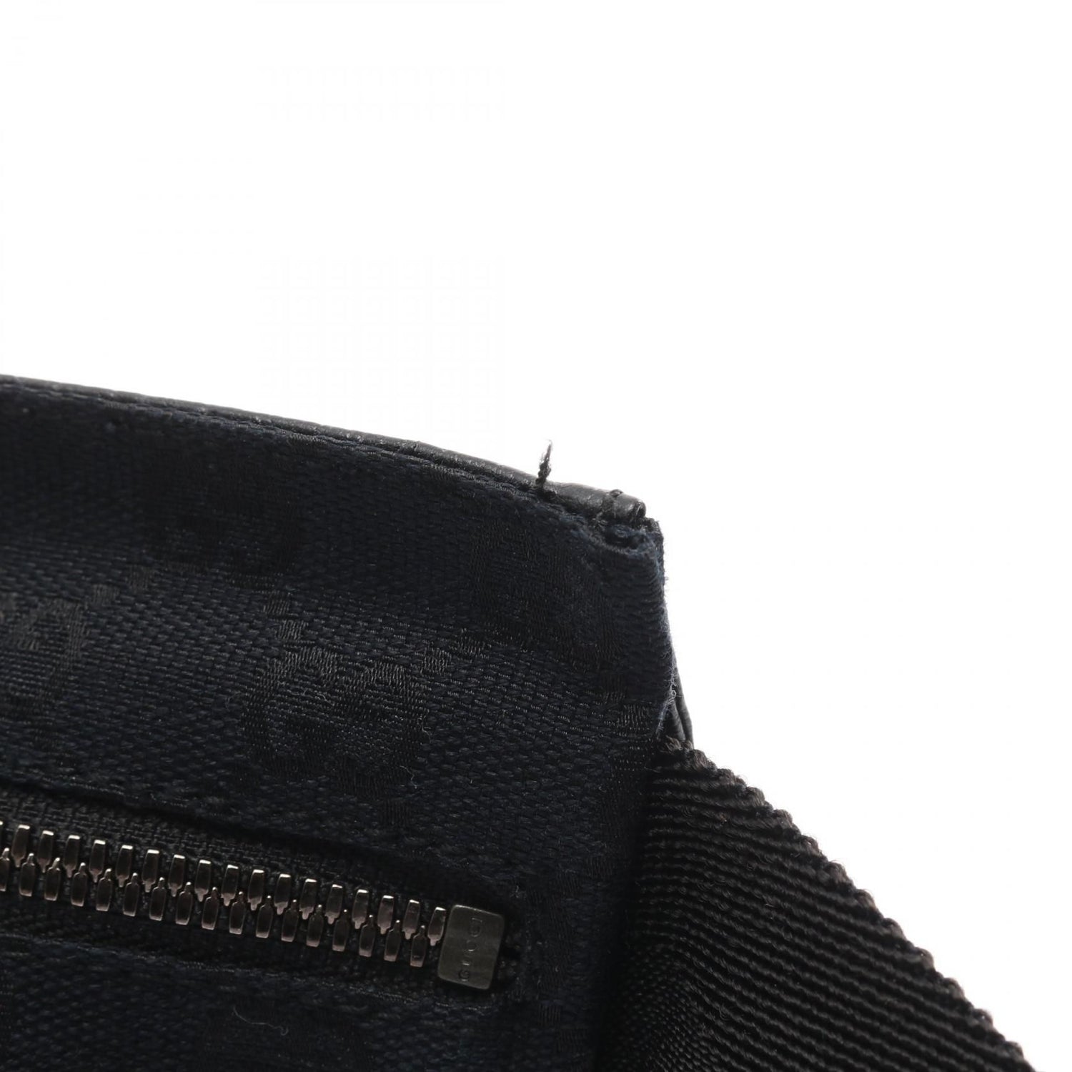 Gucci GG Monogram Double Pocket Belt Bag Black