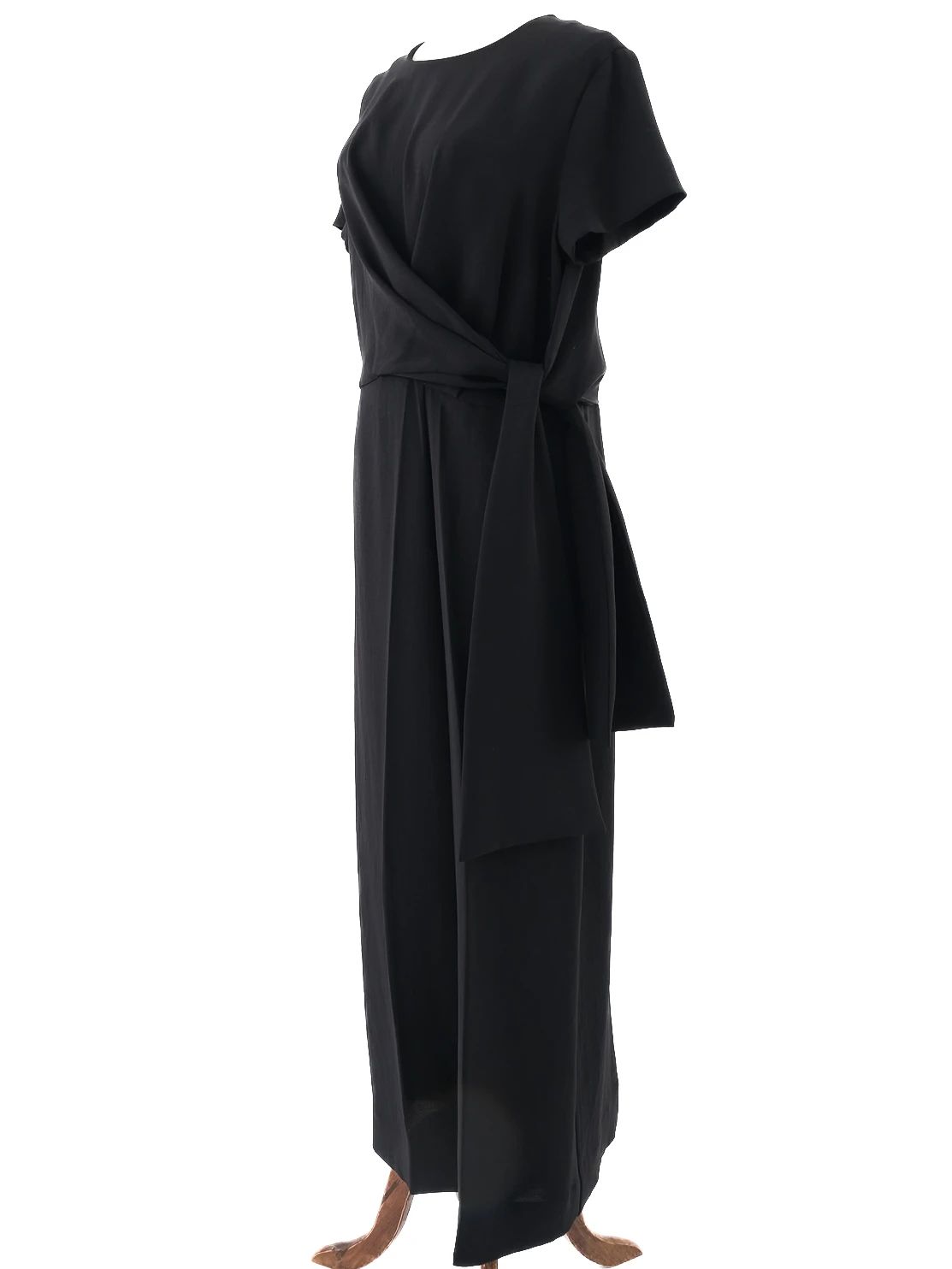 Excellent Cos Black Wrap Dress Size L Women&
