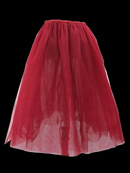 NEW Golden Goose Red Tulle Skirt Size S NWT GG DB Venezia