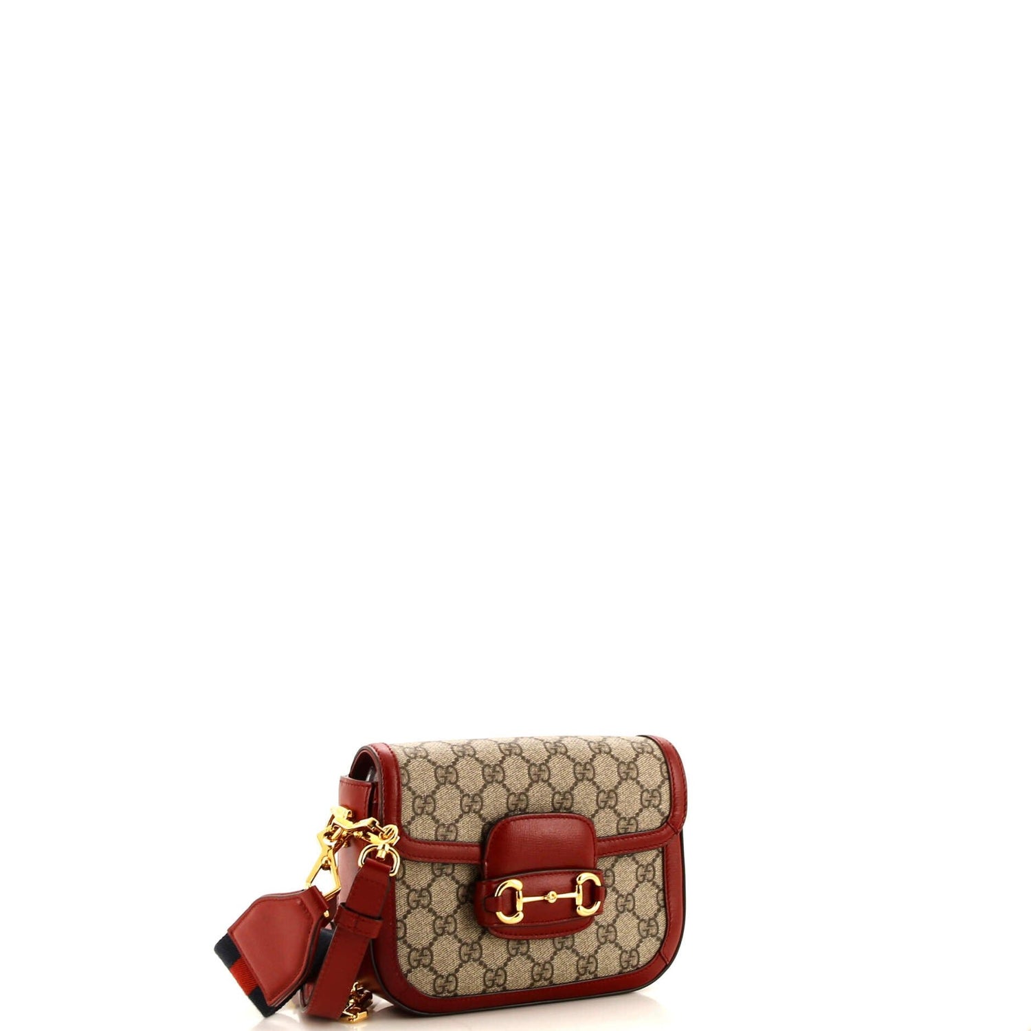 Gucci Horsebit 1955 Shoulder Bag Gg Coated Canvas Mini