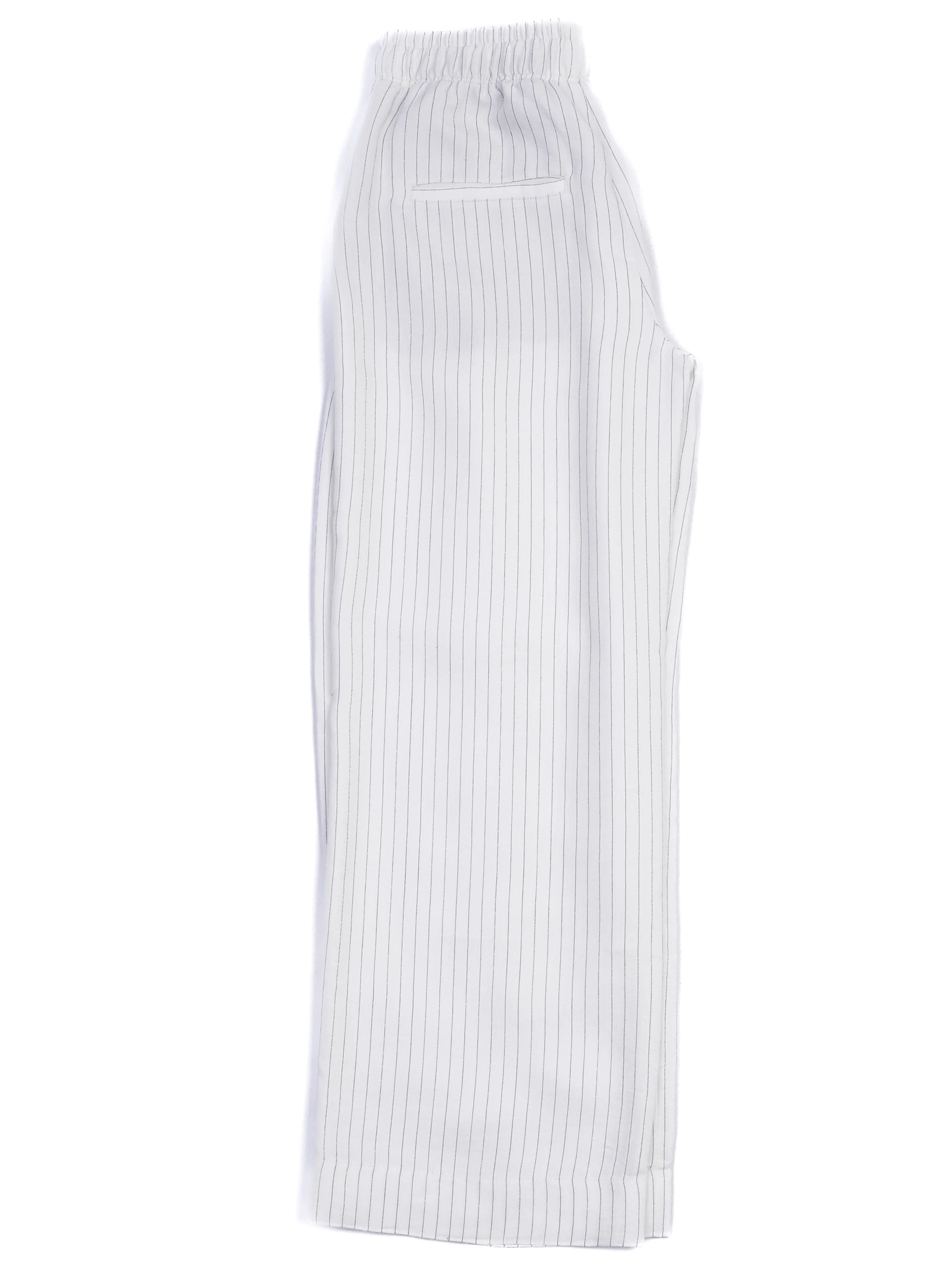 Excellent Vince White Pinstriped Pants XS Viscose Casual Wear