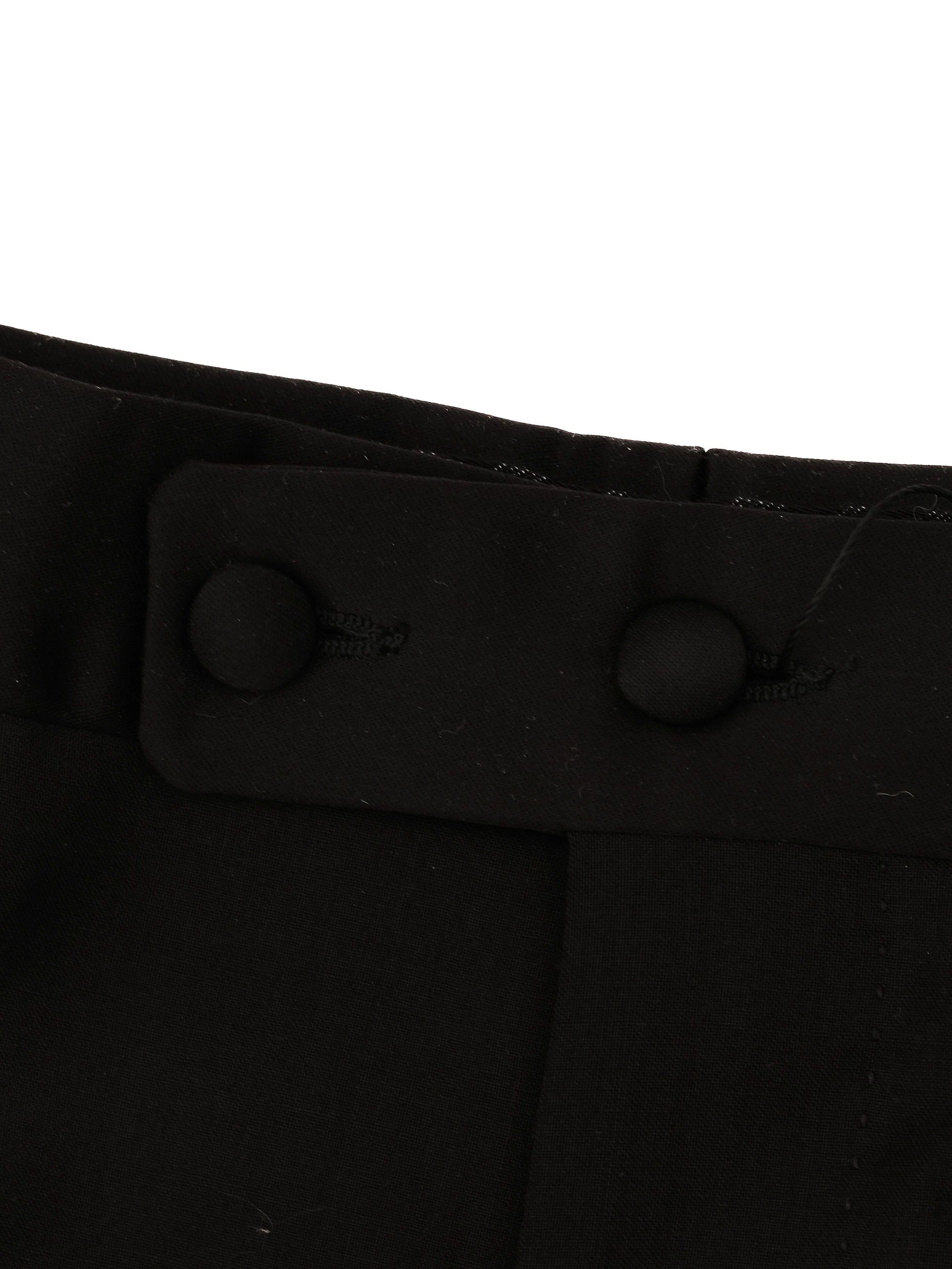 Excellent Pal Zileri Black Wool Trousers Men&