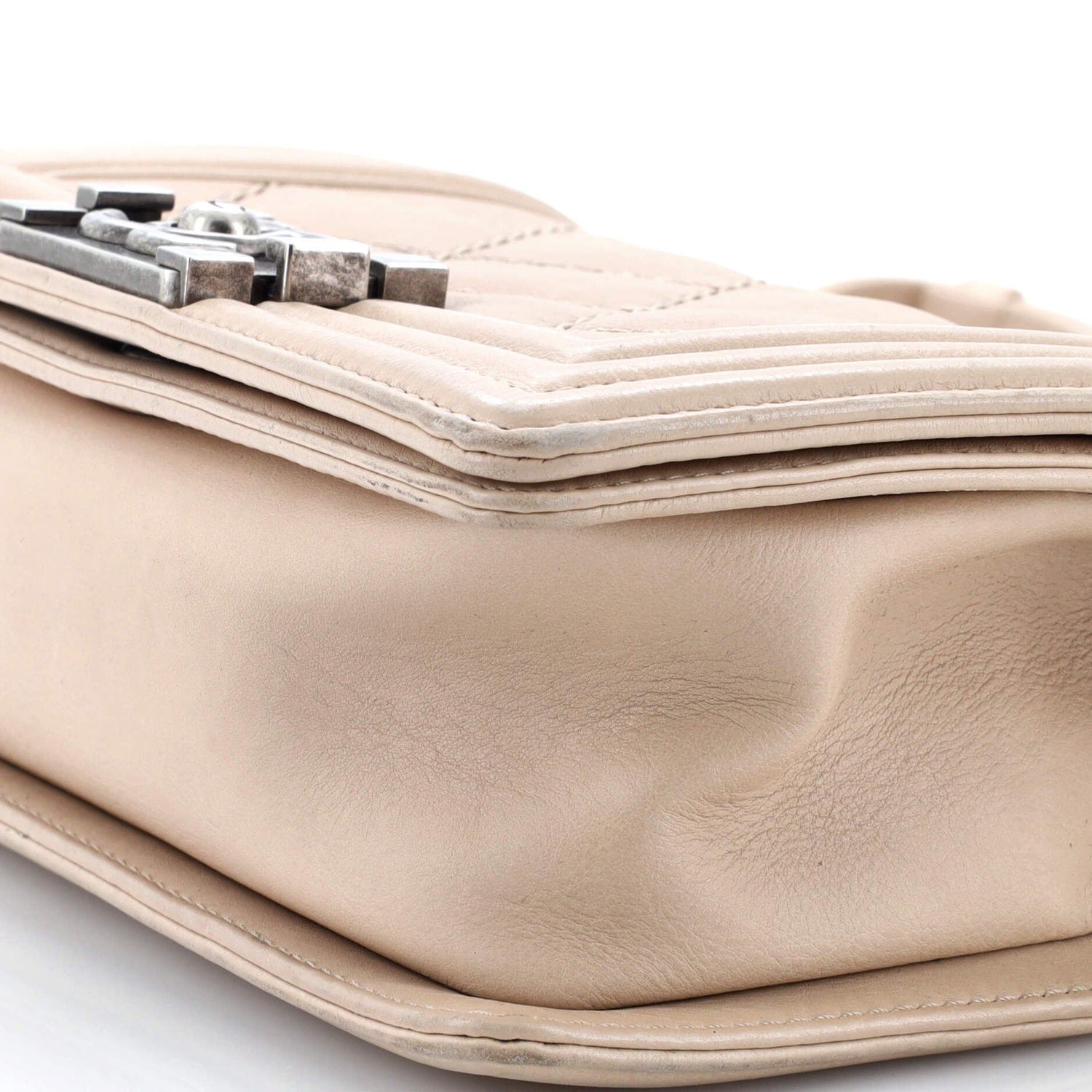 Chanel Stitch Boy Flap Bag Quilted Calfskin Small