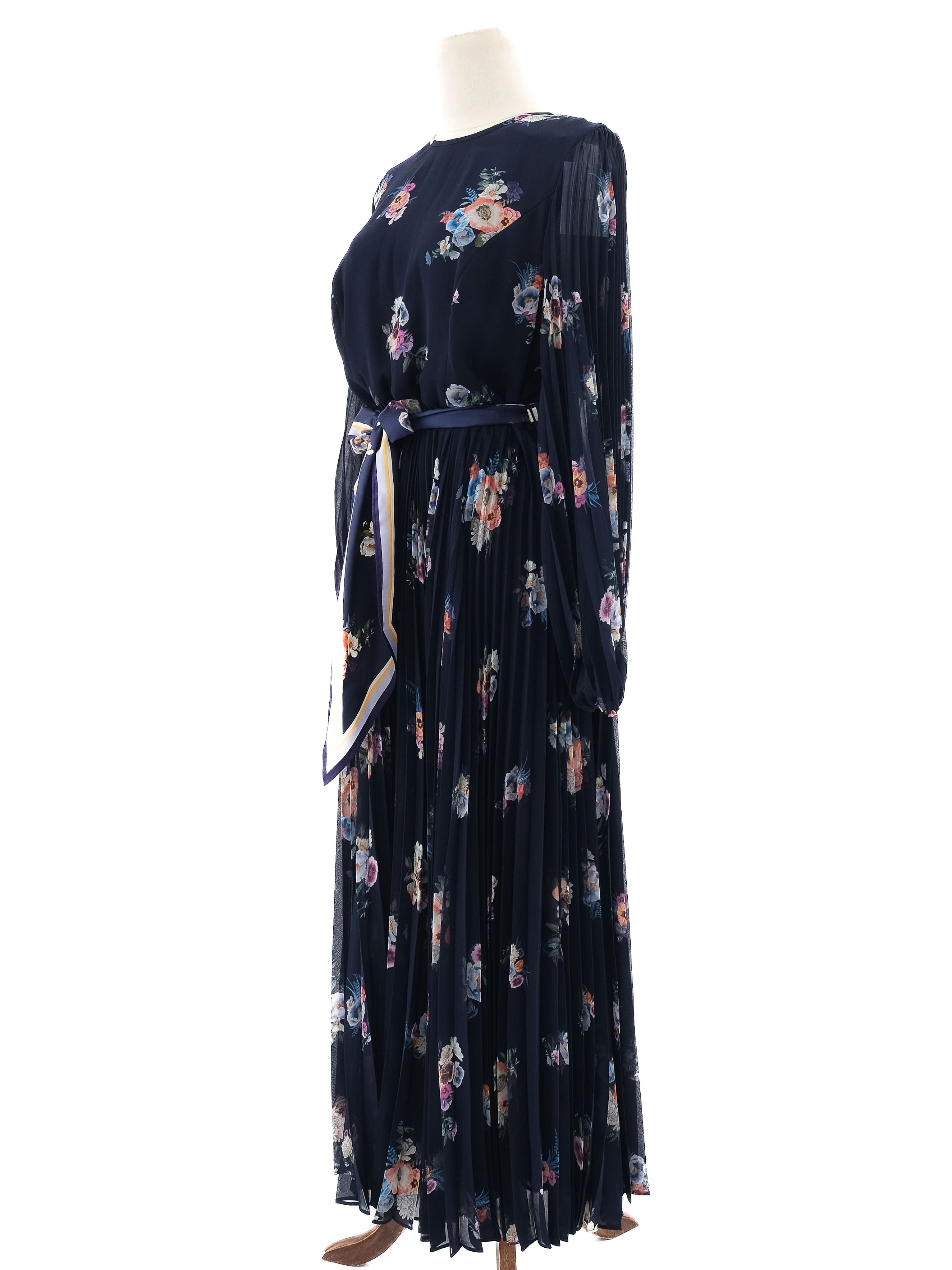 NEW Zimmerman Floral Maxi Dress Blue Polyester Size L