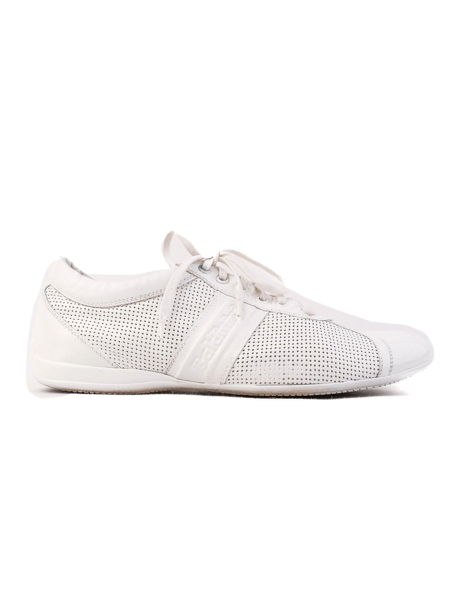 Excellent Baldinini White Textile Sneakers for Men
