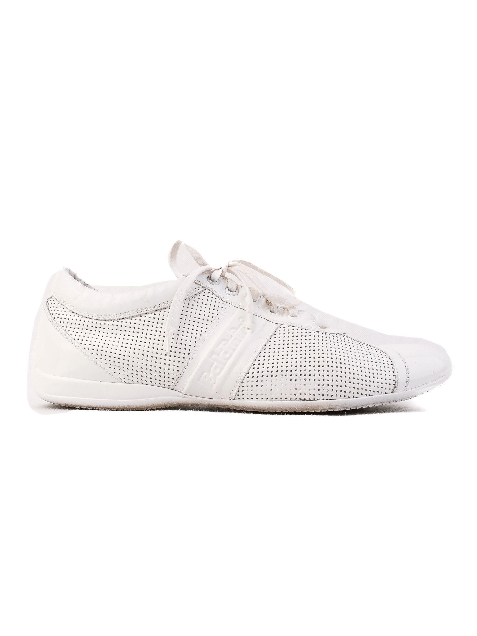 Excellent Baldinini White Textile Sneakers for Men