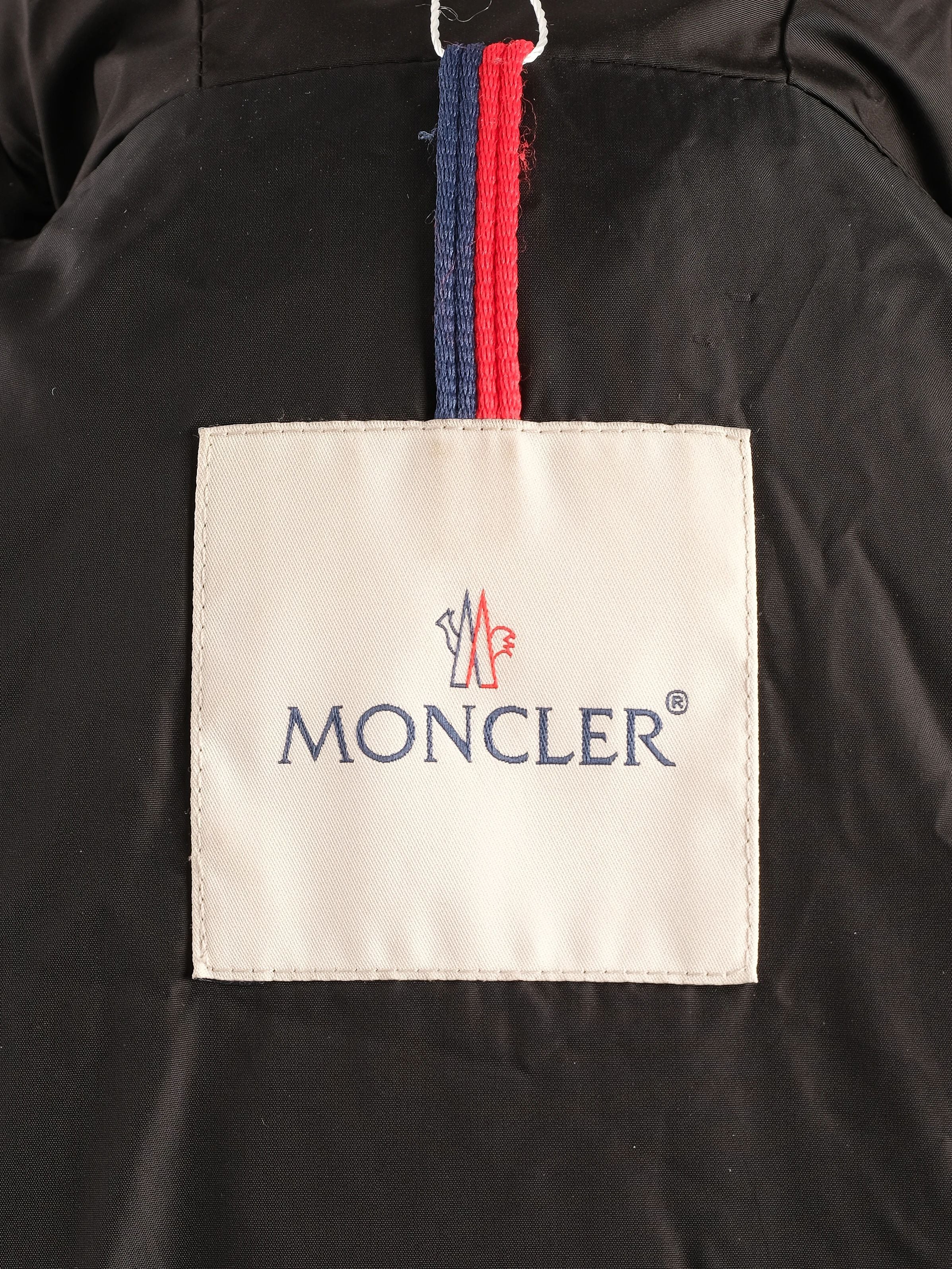 Perfect Moncler Blue Hooded Puffer Coat Nylon Women