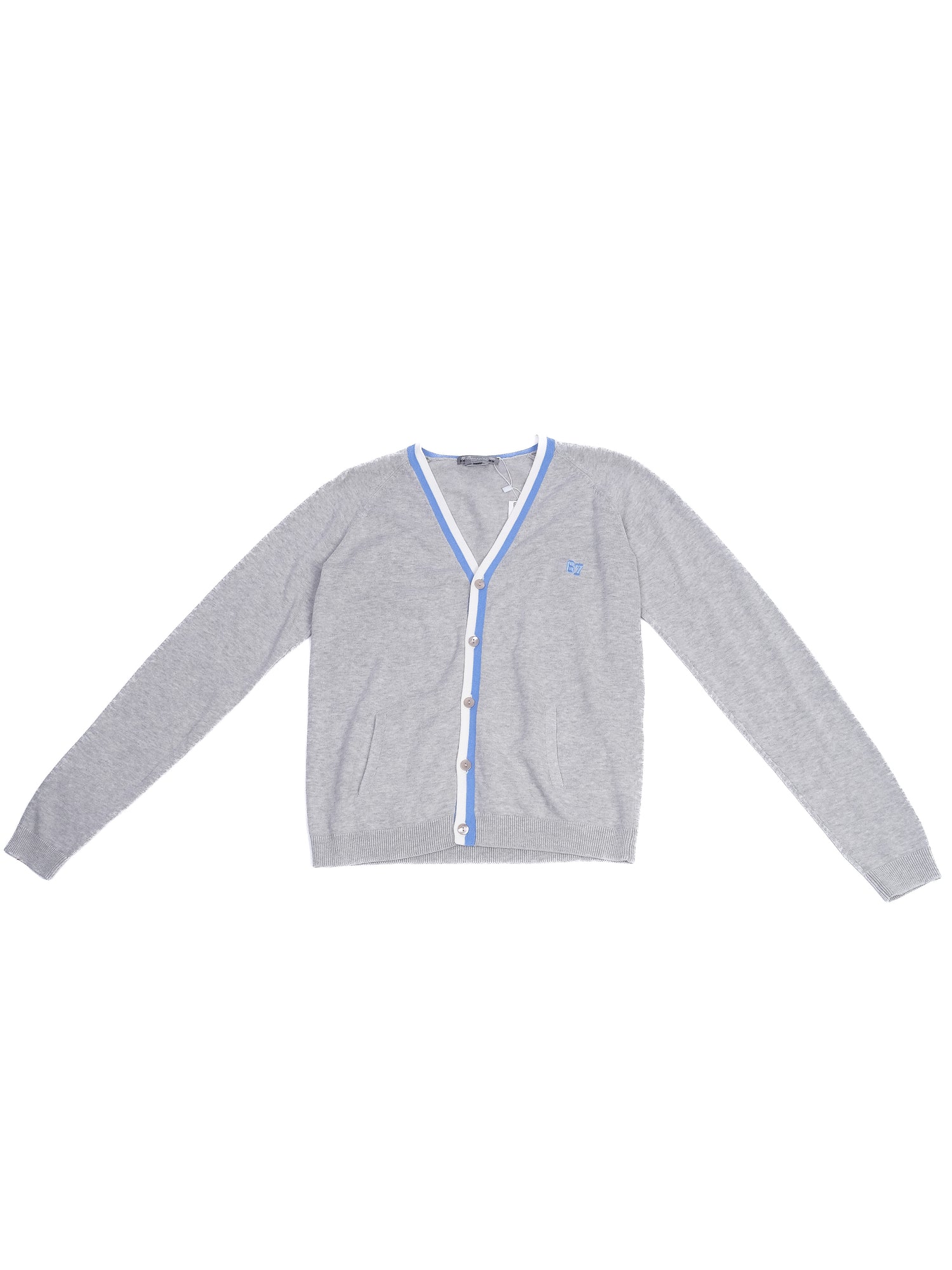 Excellent Bonpoint Gray Cotton Cardigan Size 12 for Kids
