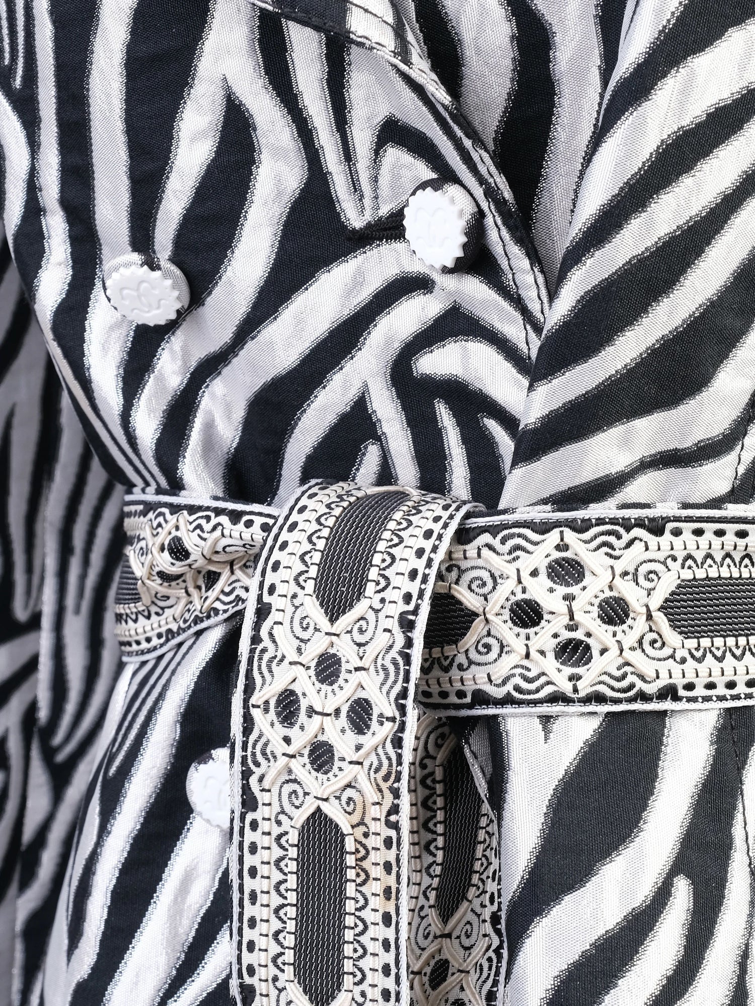 Class Roberto Cavalli Zebra-Patterned Coat Size M Excellent Condition