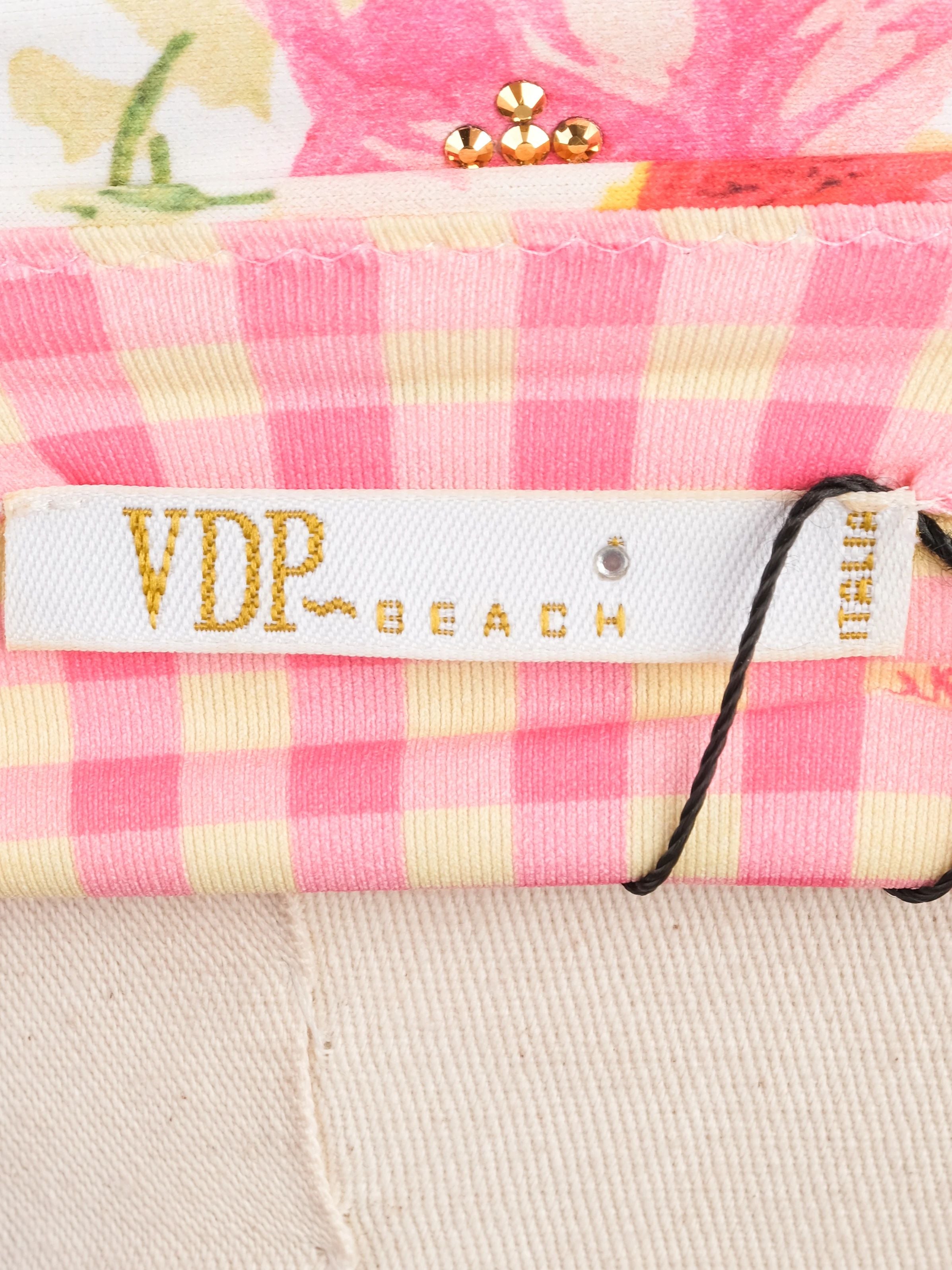 Excellent VDP Floral Dress in Combined Nylon Size S with Cut-Out Detail