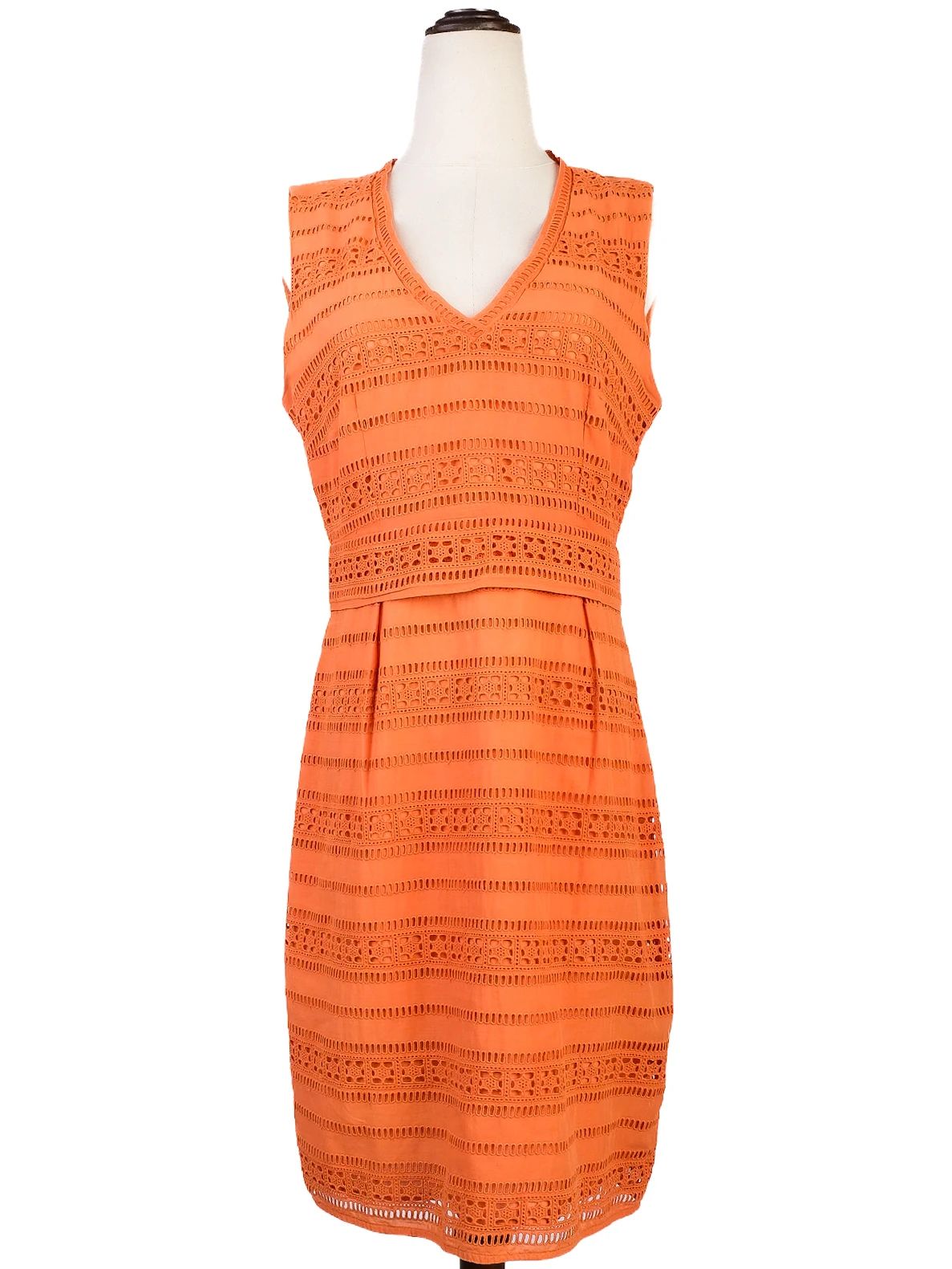 Excellent Weekend MaxMara Orange Cotton Dress Size M