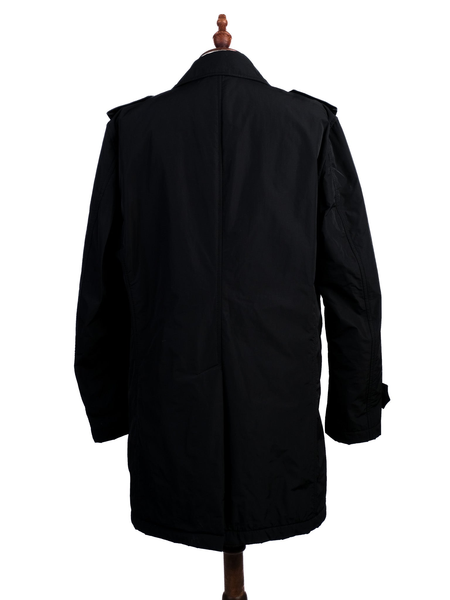 Excellent Joop Black Viscose Trench Coat for Men