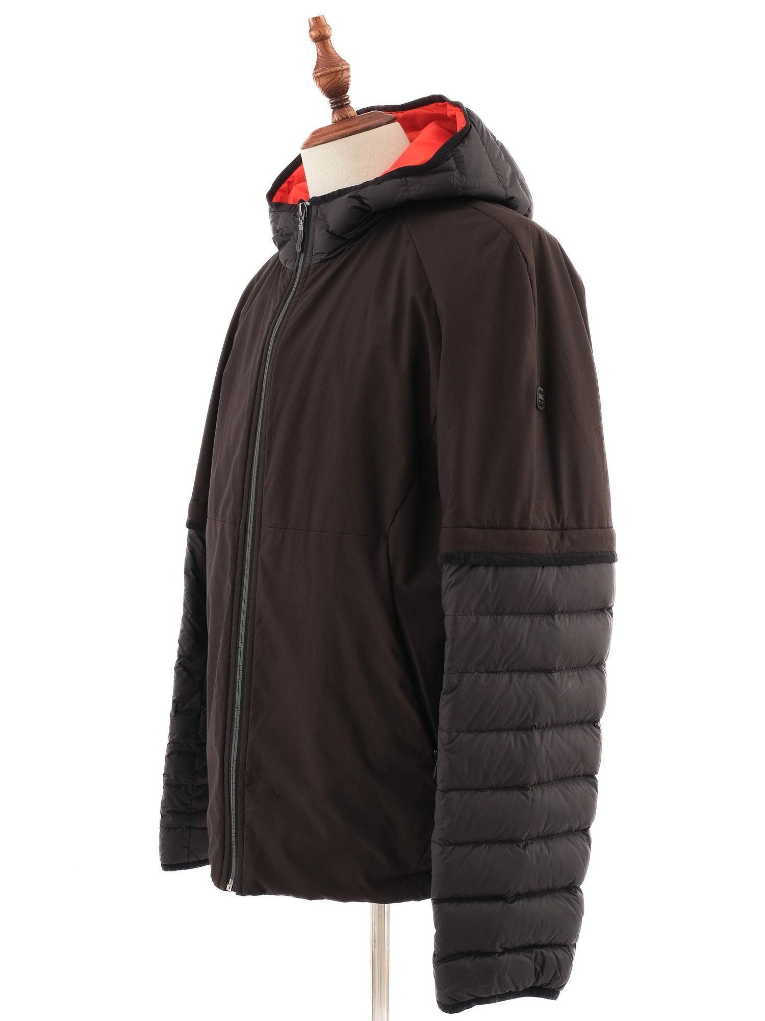 Excellent Hugo Boss Blue Hooded Jacket Size L Winter Outerwear