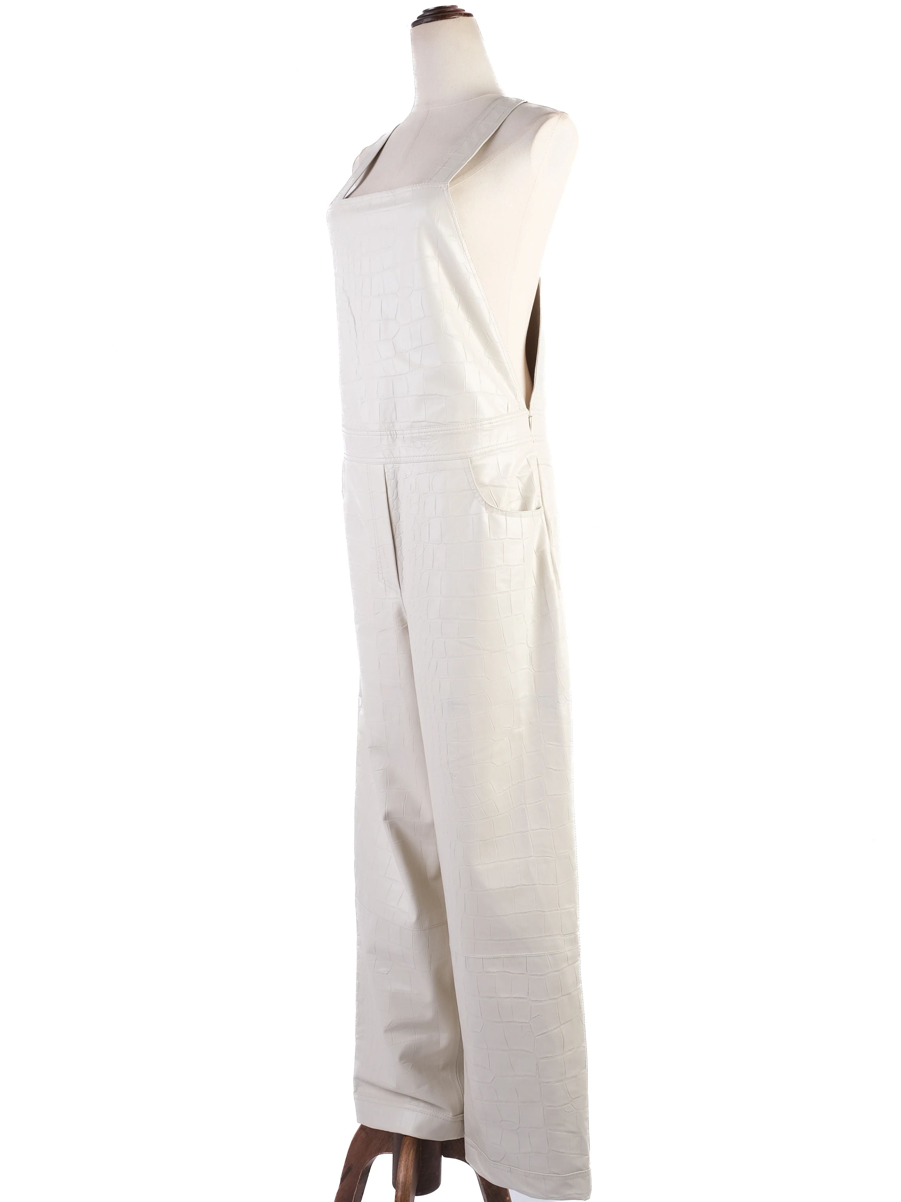 Excellent Nanushka Gray Viscose Jumpsuit Size S with Pockets
