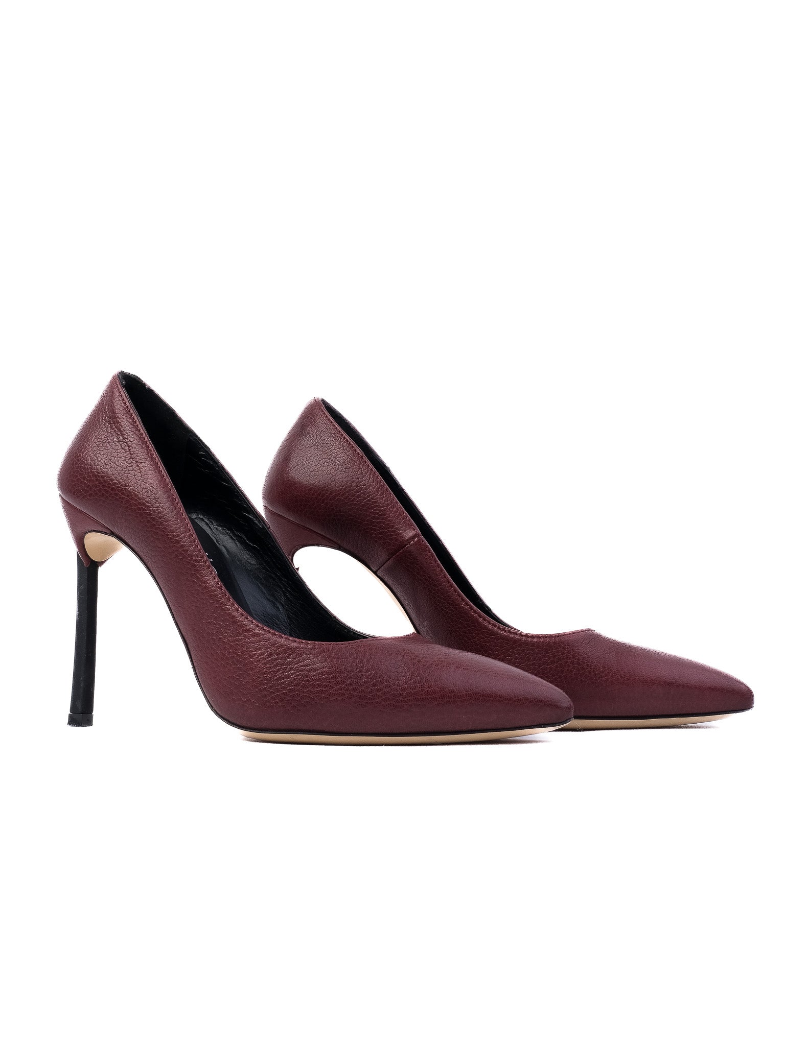 Excellent Nila&nila Red Pointed-Toe Pumps Size 37 Leather
