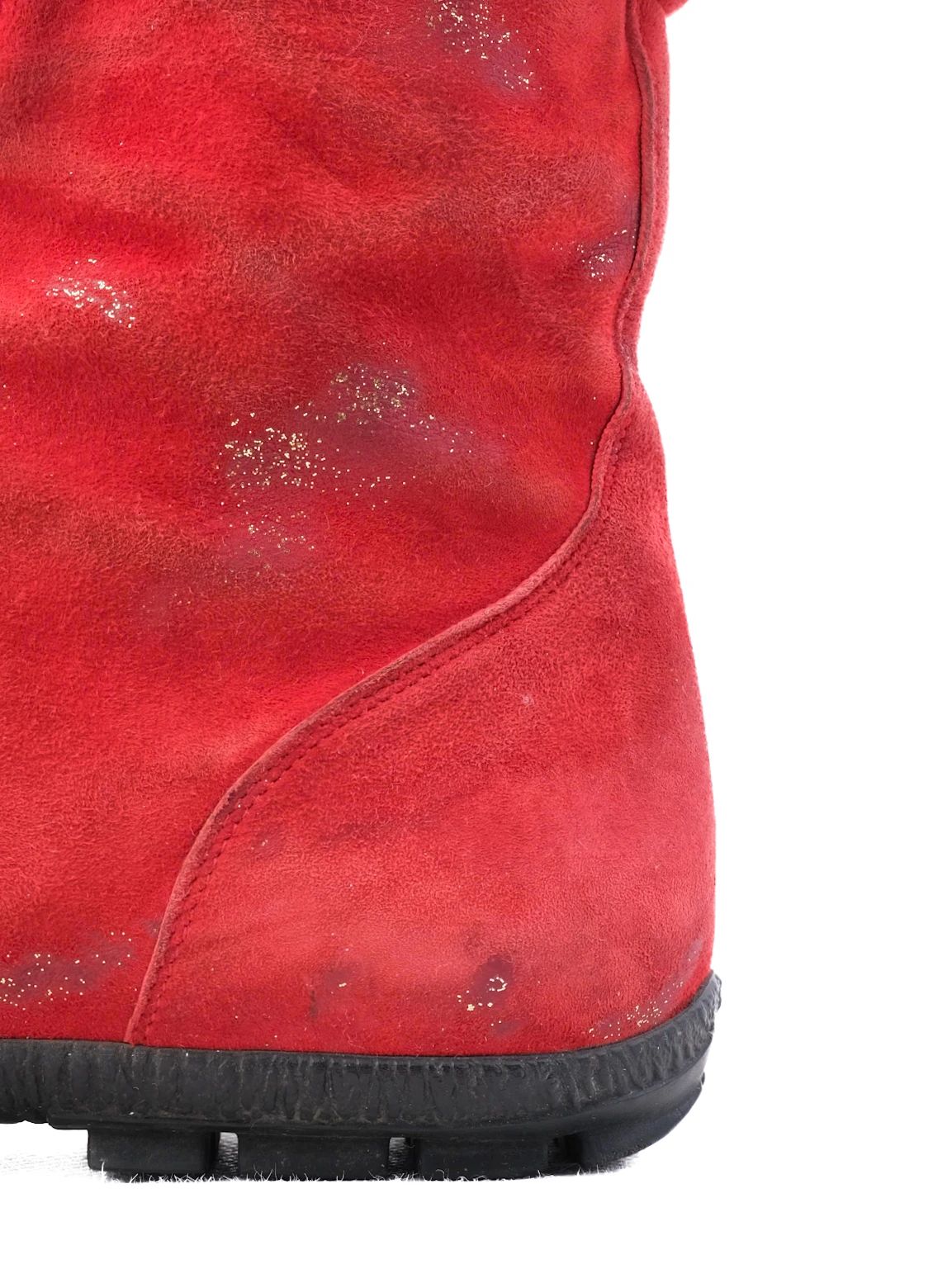 Good Easy by Loriblu Red Suede High-Top Boots Size 40,42