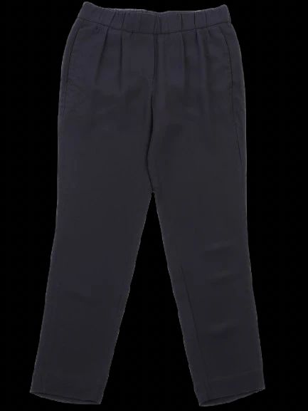 Excellent Brunello Cucinelli Gray Silk Pants Size S Made in Italy