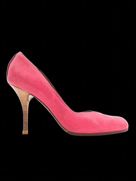 Excellent Lanvin Pink High-Heeled Leather Shoes Size 38