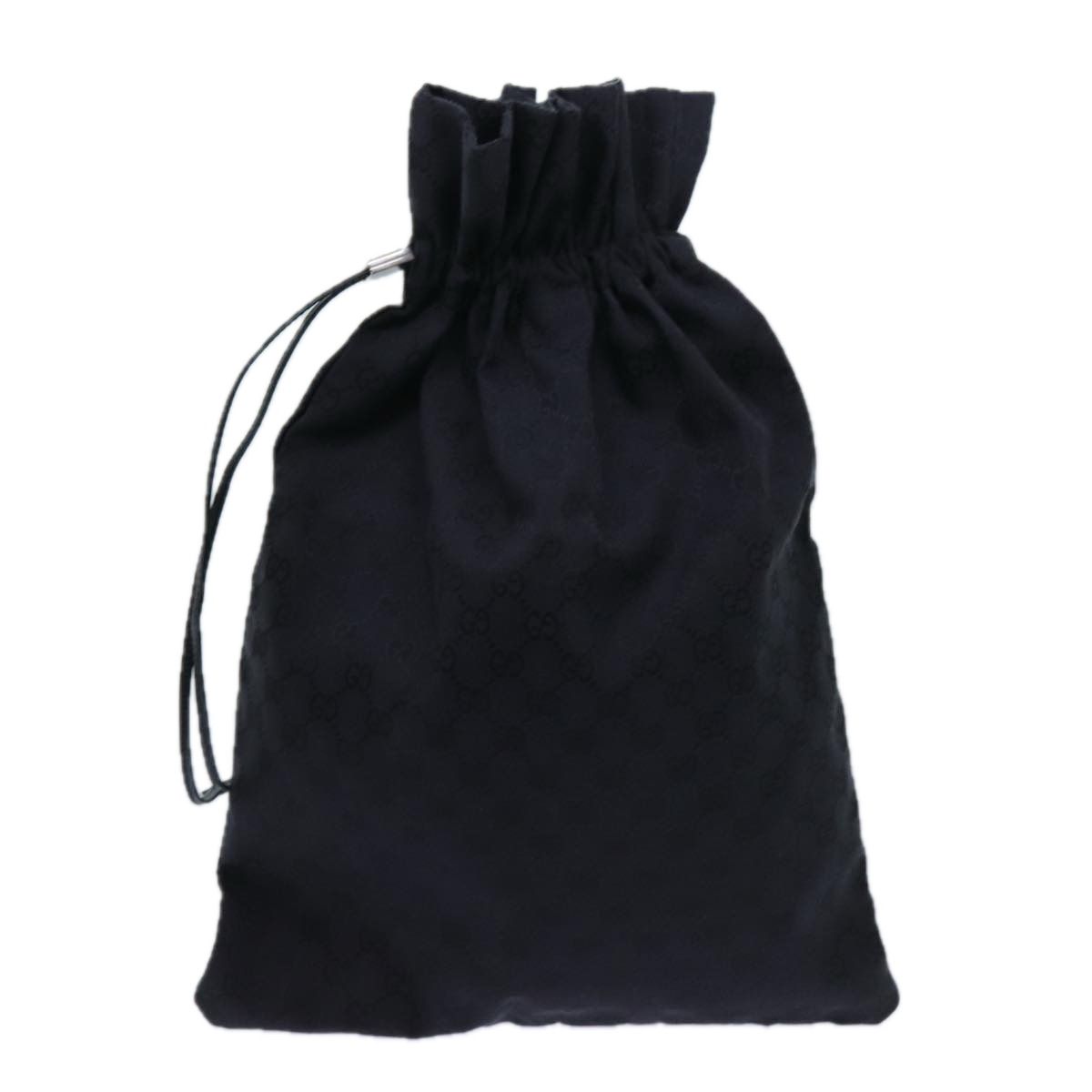 Gucci Gg Canvas Purse Pouch Black 014 1135 Auth
