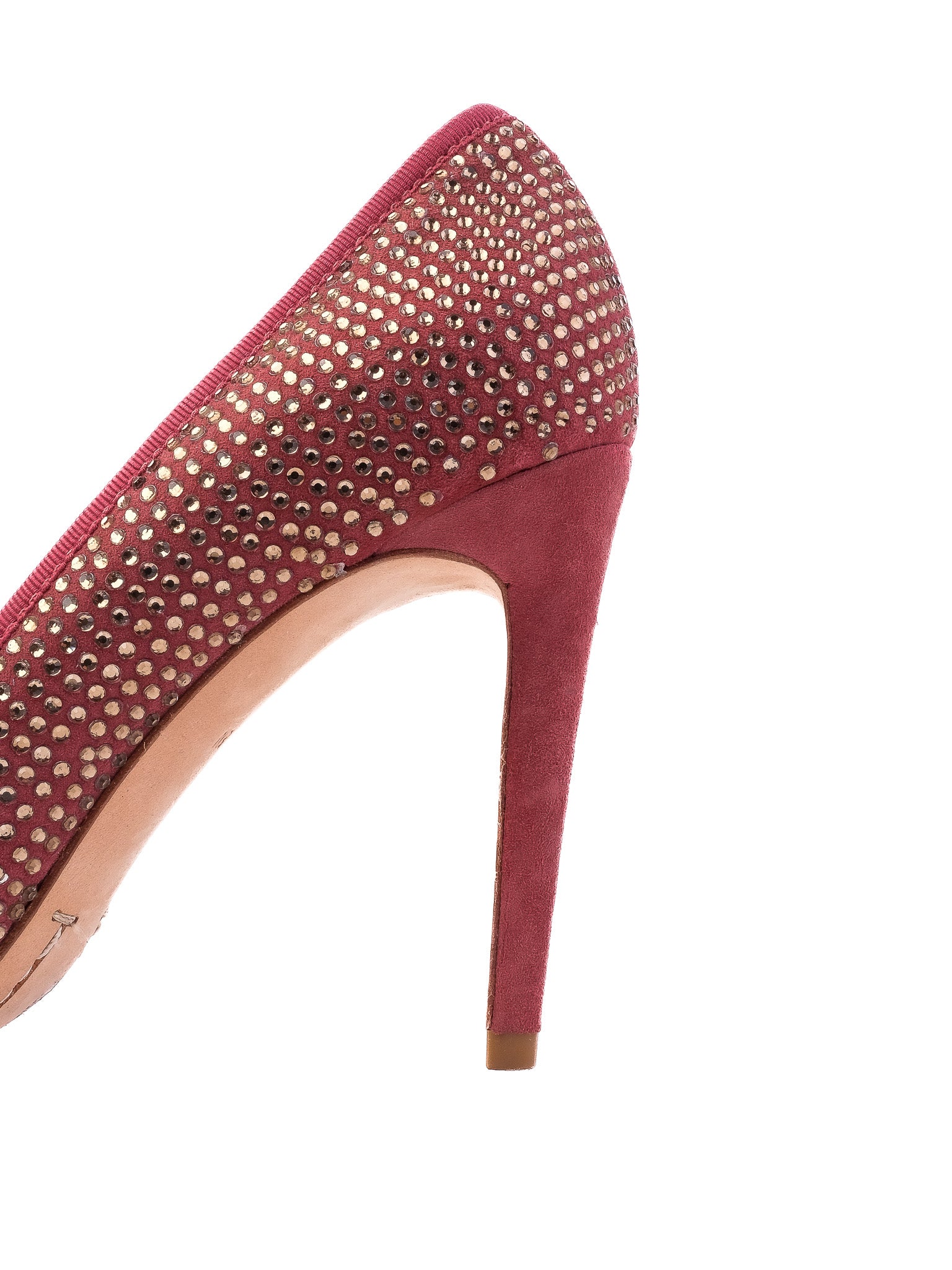 Excellent Tory Burch Red High-Heeled Shoes Size 38 Leather