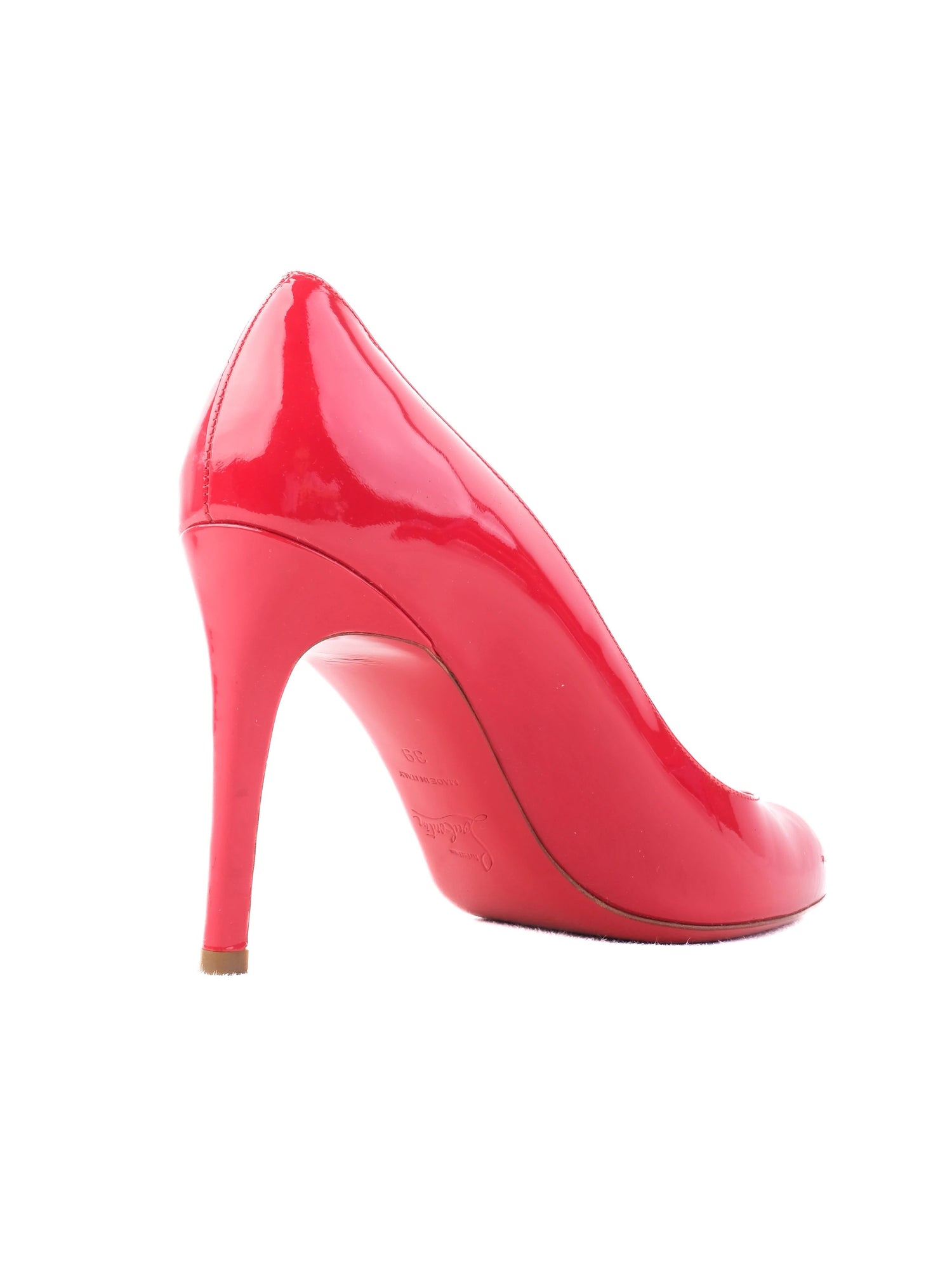 Good Christian Louboutin Red Leather High Heels Size 39 Pumps