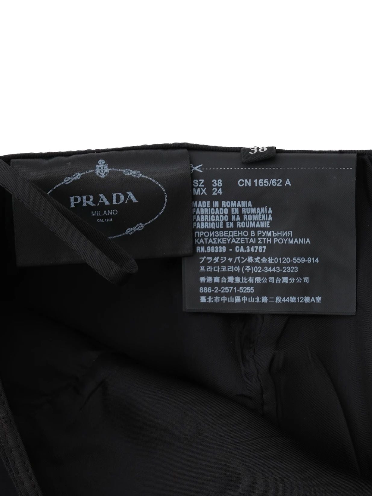 Excellent Prada Black Viscose Skirt Size M - Women&