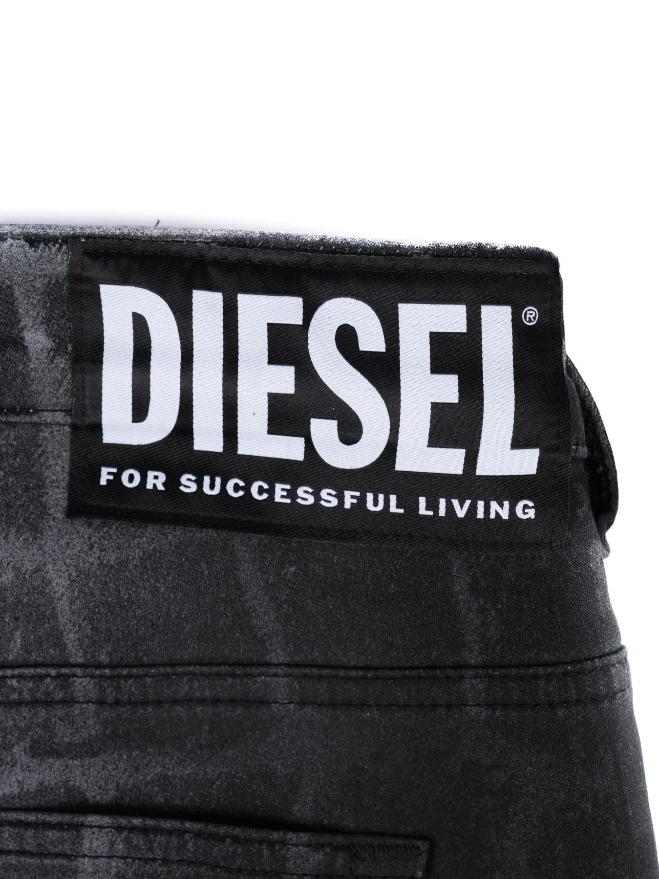 Excellent Diesel Gray Jeans Women Patterned Polyester Size N/A