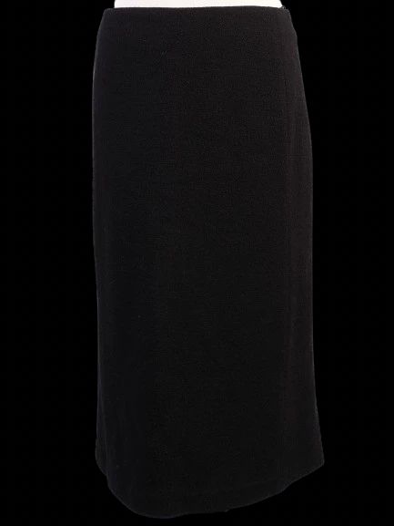 Excellent Moschino Black Wool Pencil Skirt Size M
