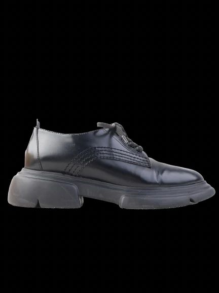 Excellent Emporio Armani Black Leather Shoes Women&
