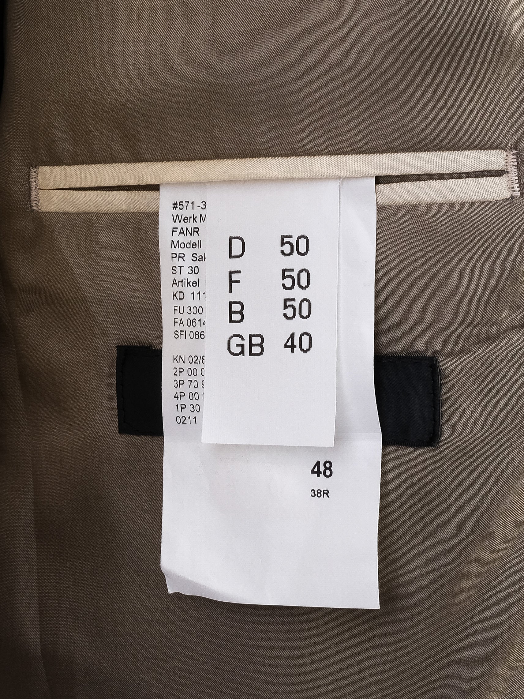 NEW Carl Gross Light Gray Wool MenÕs Suit Size XL