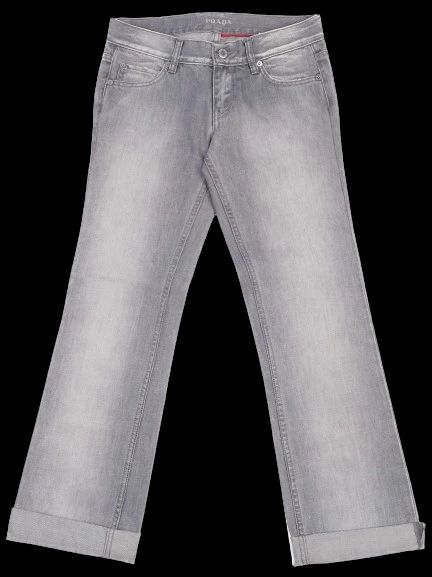 Excellent Prada Gray Cotton Jeans Women&
