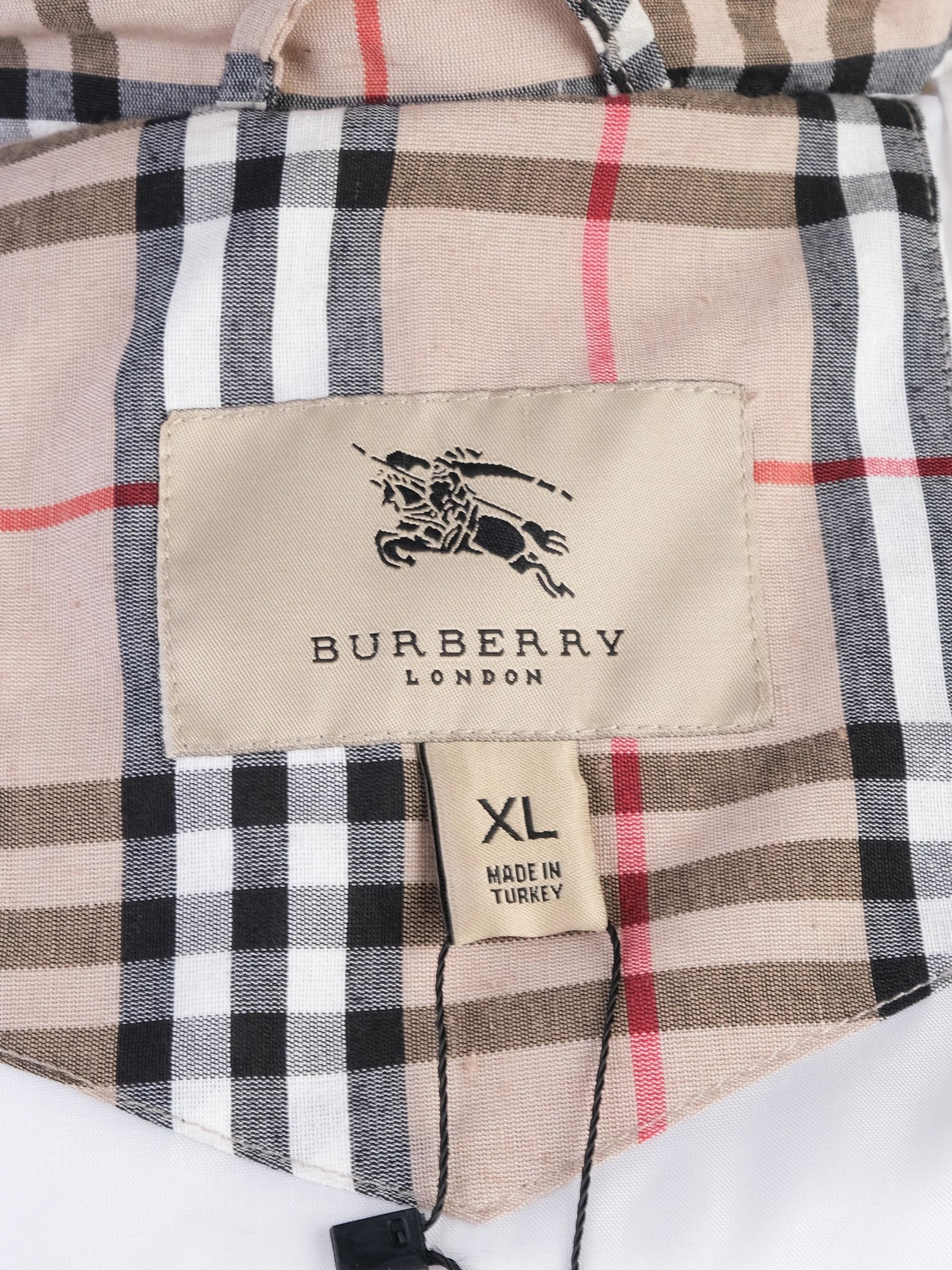 Excellent Burberry White Lycra Jacket XL for Men