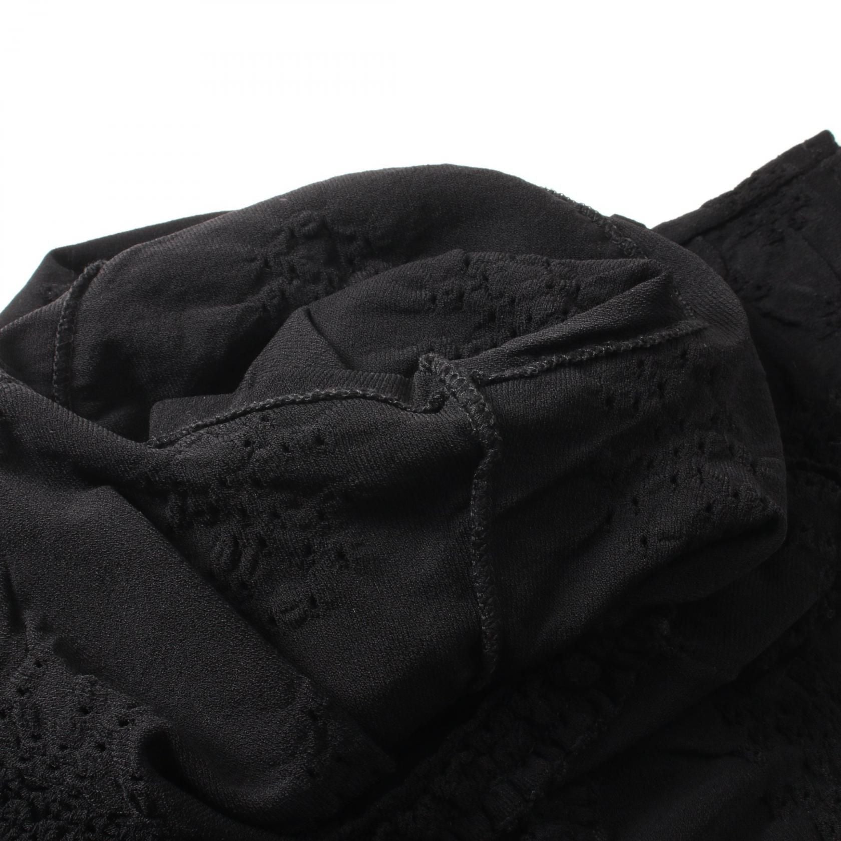 Chanel Black Dress Rayon P 40325k 02942