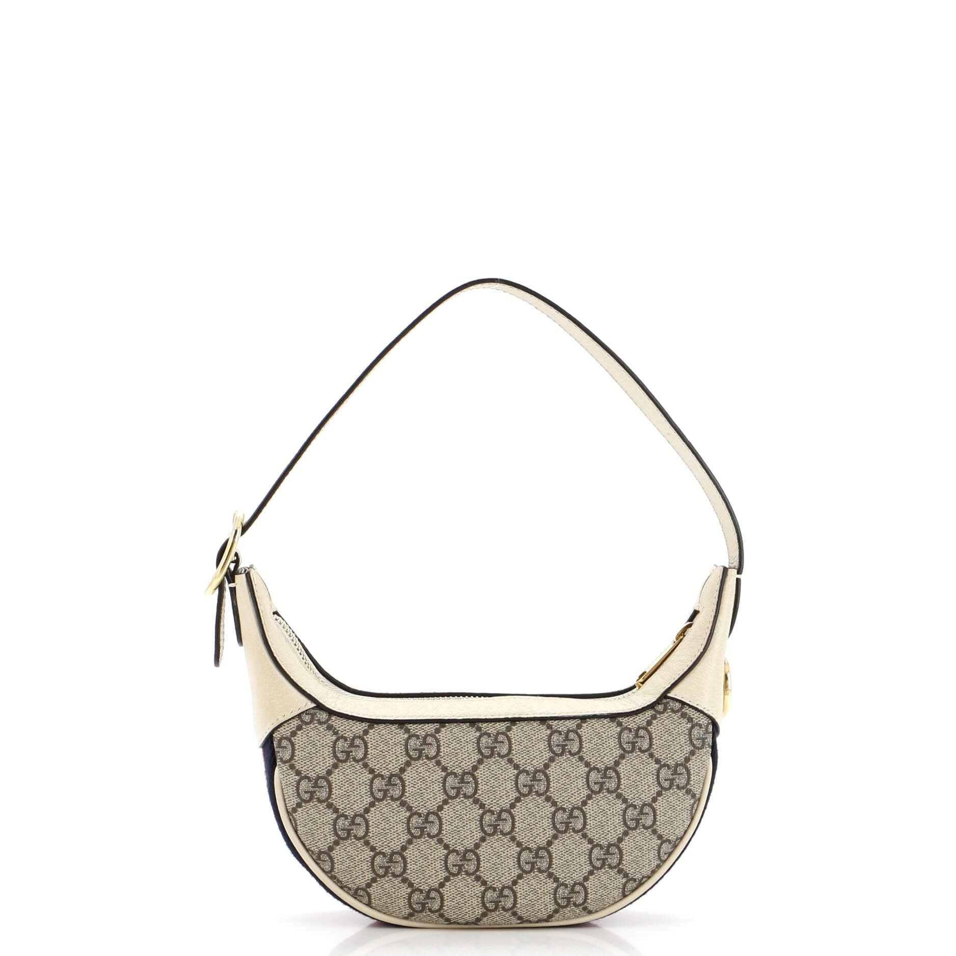 Gucci Ophidia Zip Hobo Gg Coated Canvas Mini