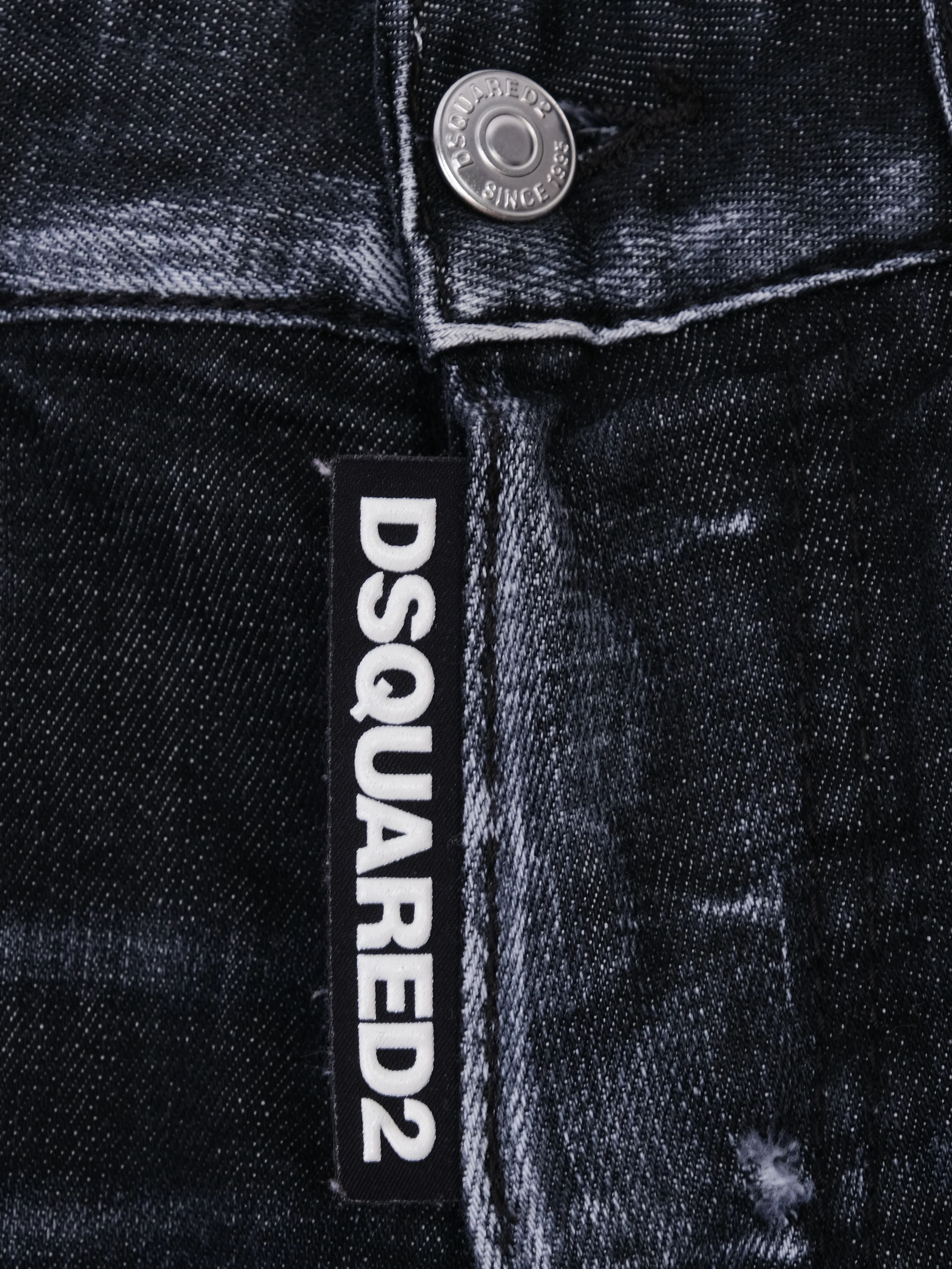Excellent Dsquared2 Gray Distressed Jeans Size XS for Women