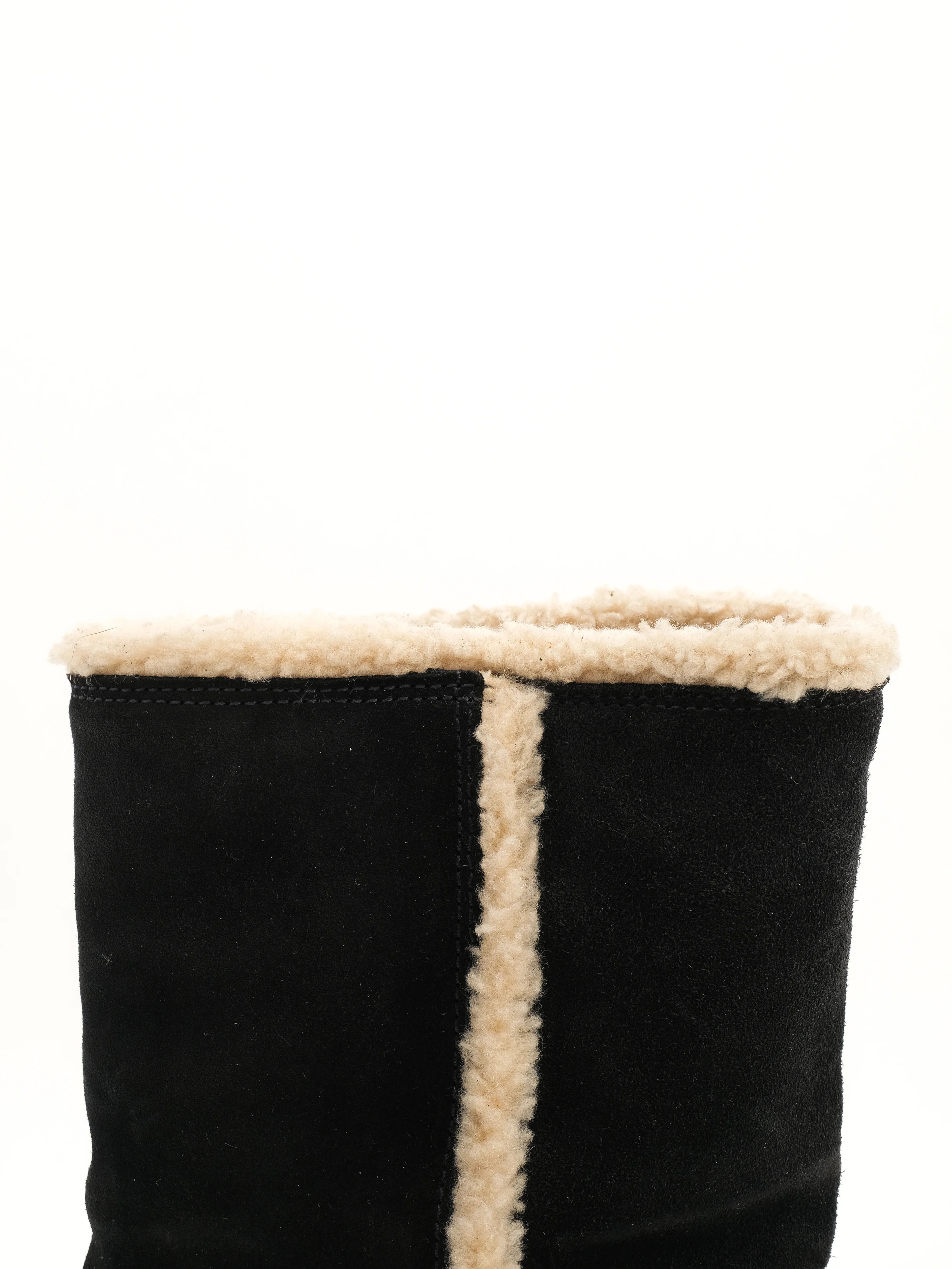 Excellent Emporio Armani Blue Genuine Suede Boots Size 39 Women