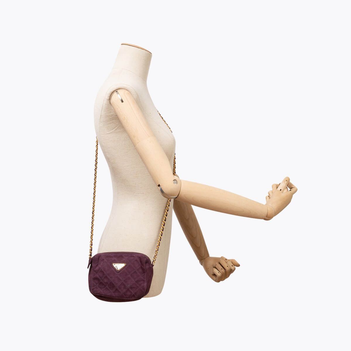 Prada Chain Suede Shoulder Bag
