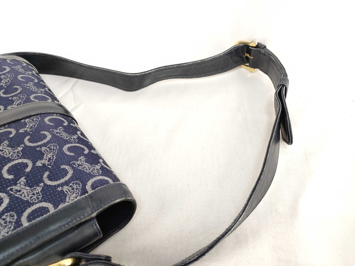 Celine C Saluki Carriage Shoulder Bag