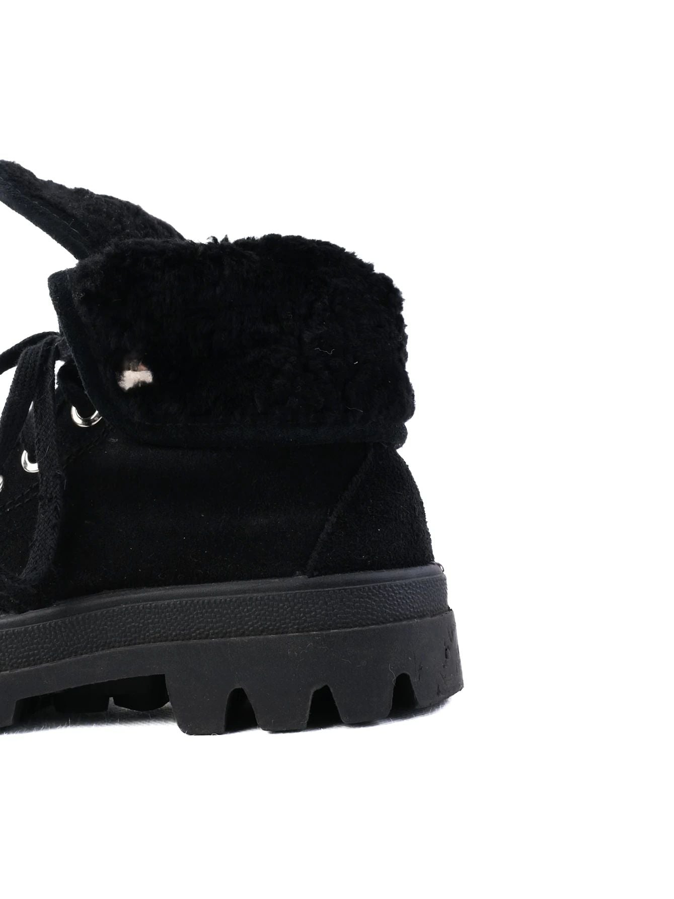 Excellent Judari Black Leather WomenÕs Boots Size 36 with Fur Lining