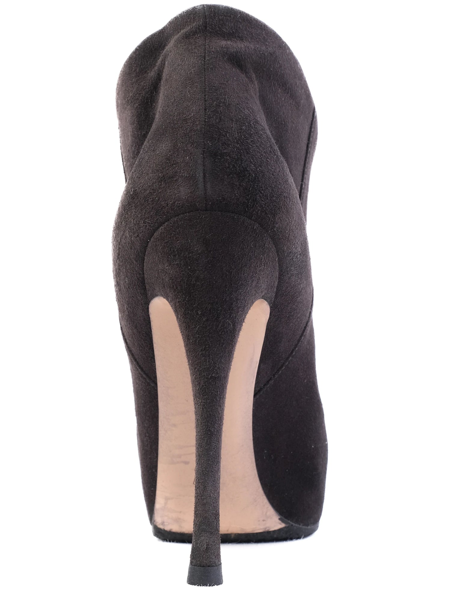 GIANVITO ROSSI Black Leather High-Heeled Ankle Boot Size 38 Excellent