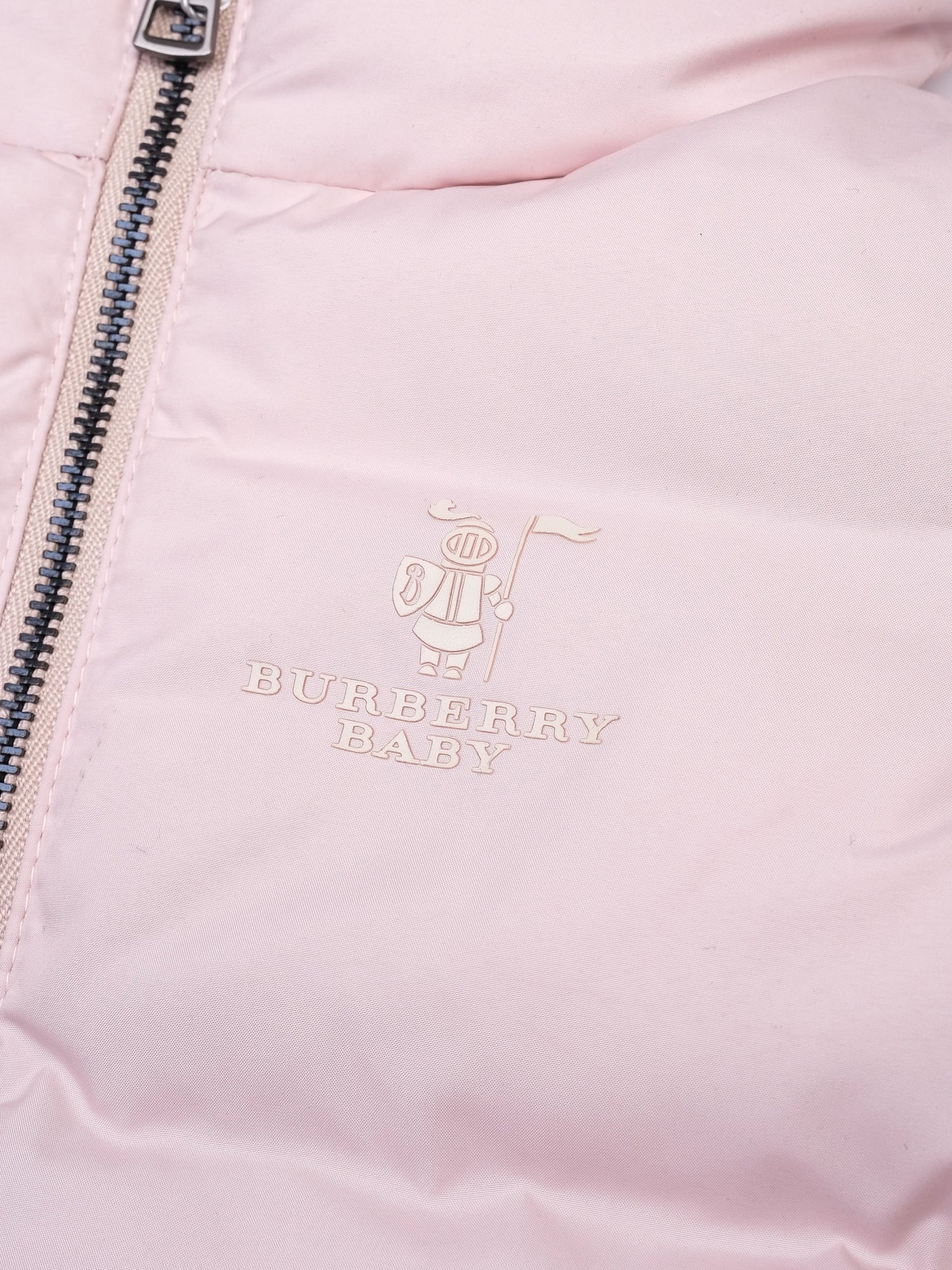 Good Burberry Pink Puffer Jacket for Infants Size 9 Months