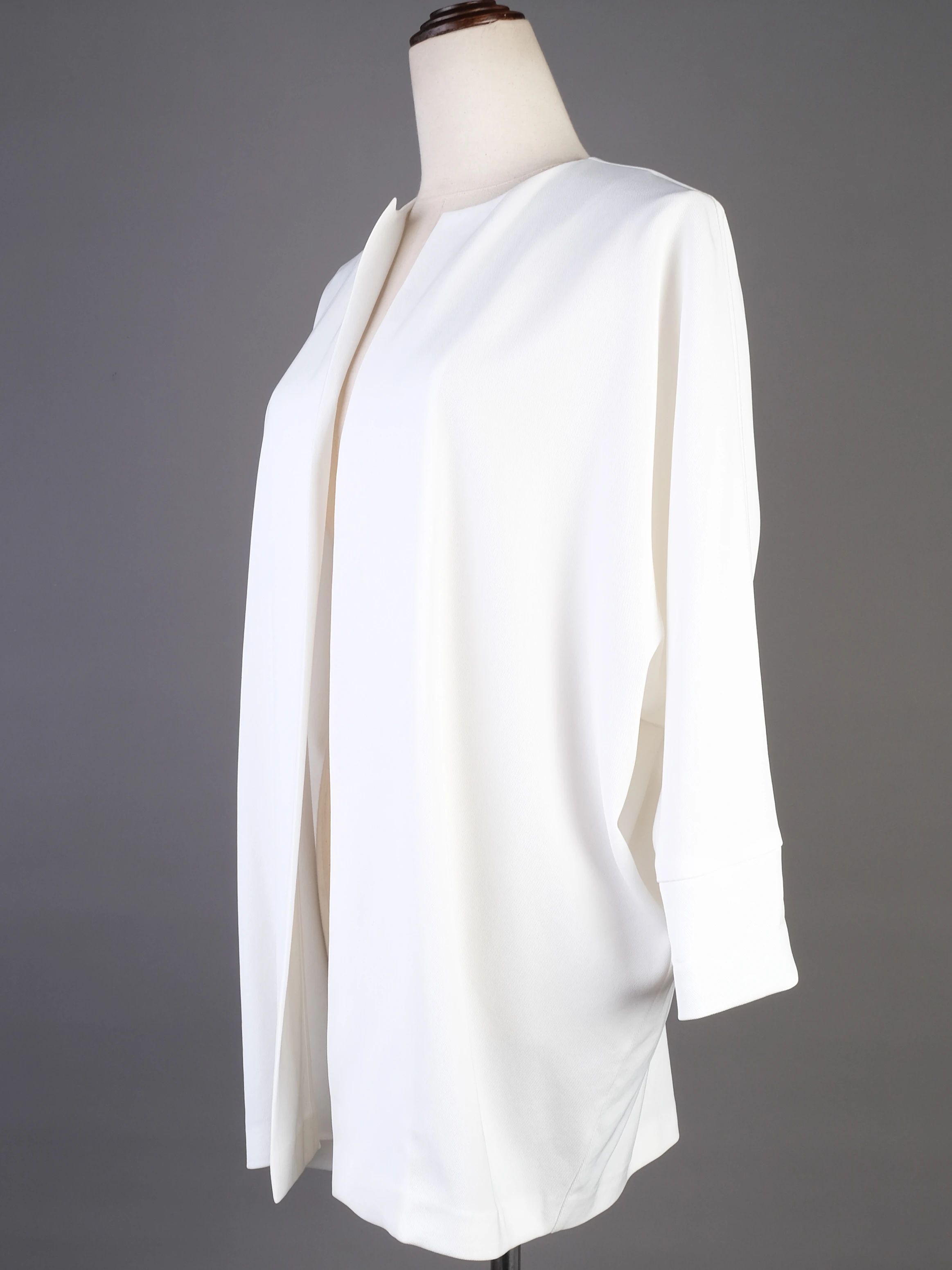 Excellent Pinko White Triacetate Jacket Cardigan Size S
