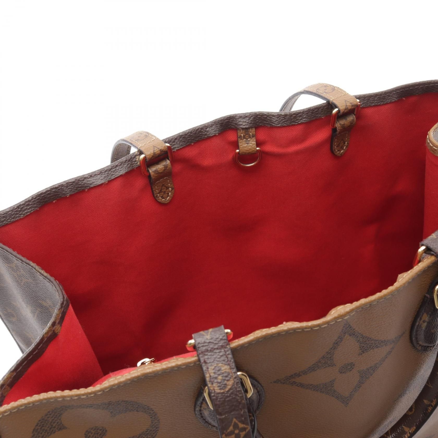 Louis Vuitton On The Go Gm Monogram Giant Reverse Shoulder Bag M 45320 Lv