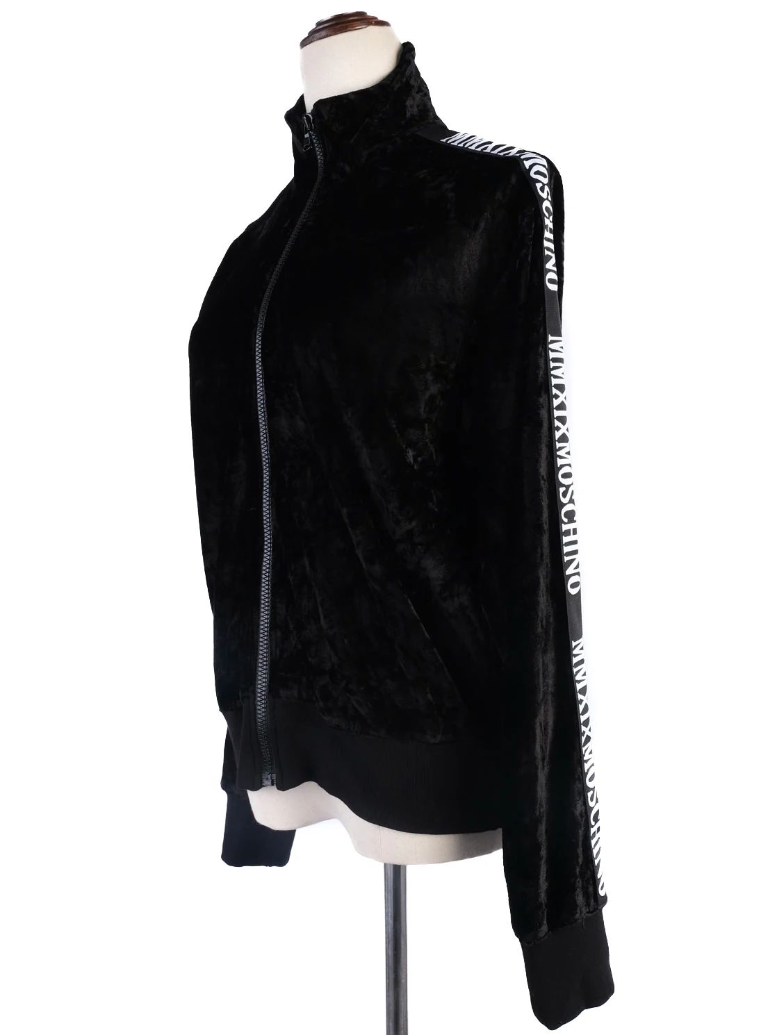 Moschino Black Zip-Up Jacket XS Excellent Condition