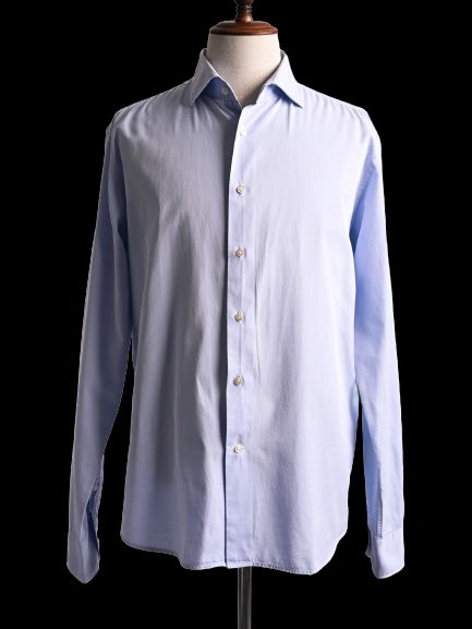 Lardini Perfect Condition Light Blue Cotton Shirt Size XL