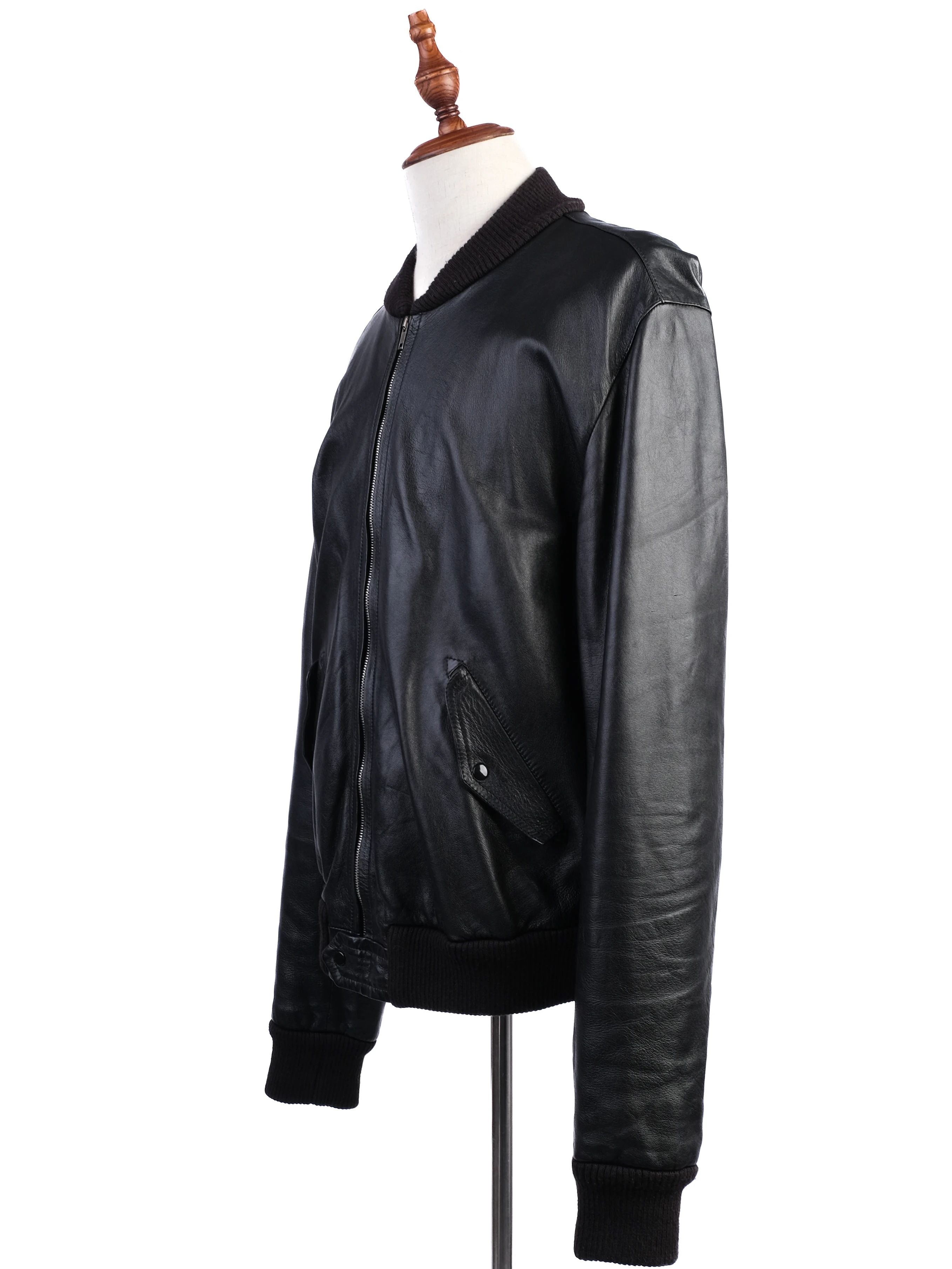 Excellent Dolce Gabbana Black Wool Bomber Jacket for Men