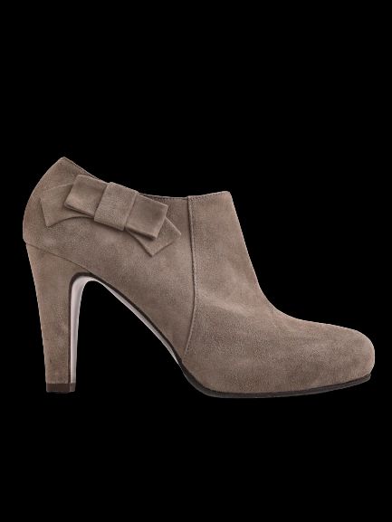 Excellent William Massimi Gray Leather High-Heeled Ankle Boot Size 38