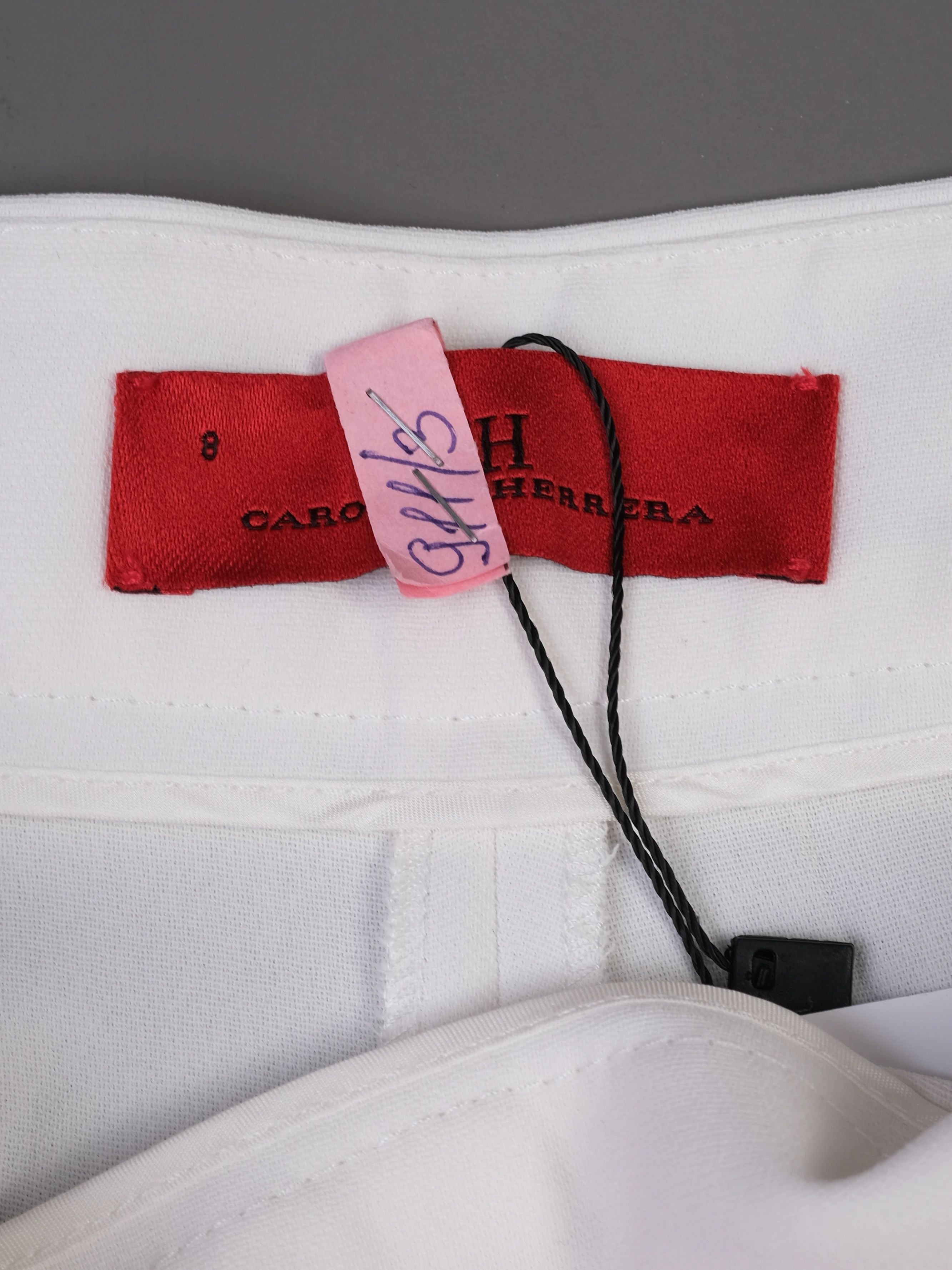 Carolina Herrera White Dress Pants Excellent Condition Size L