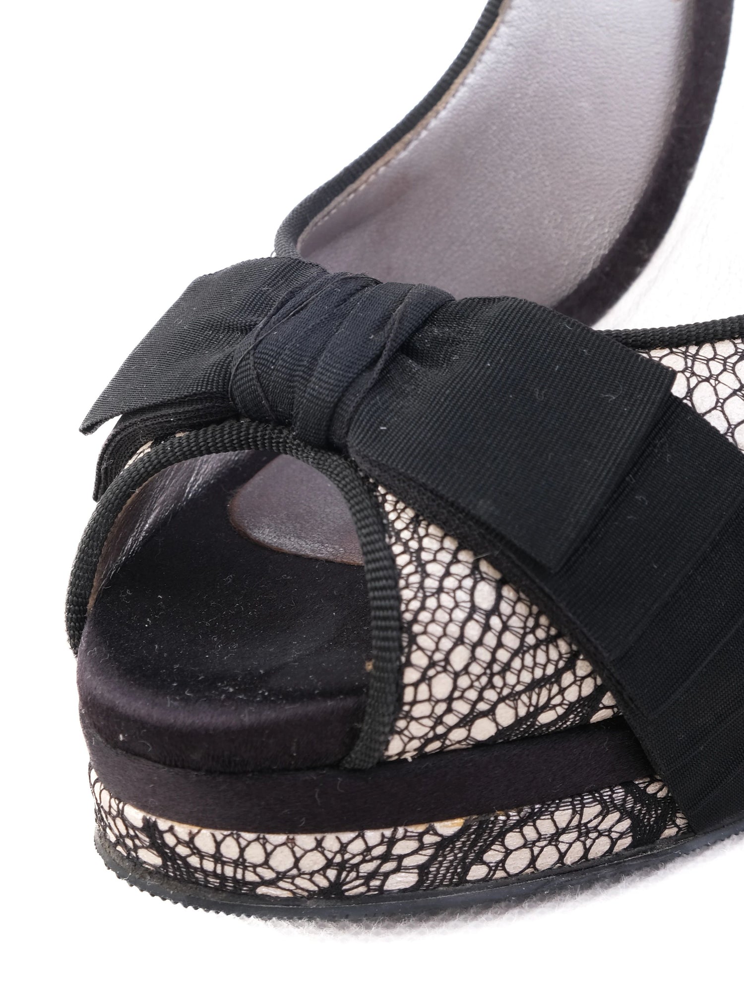 Excellent Casadei High-Heeled Platform Peep-Toe Shoes Size 36